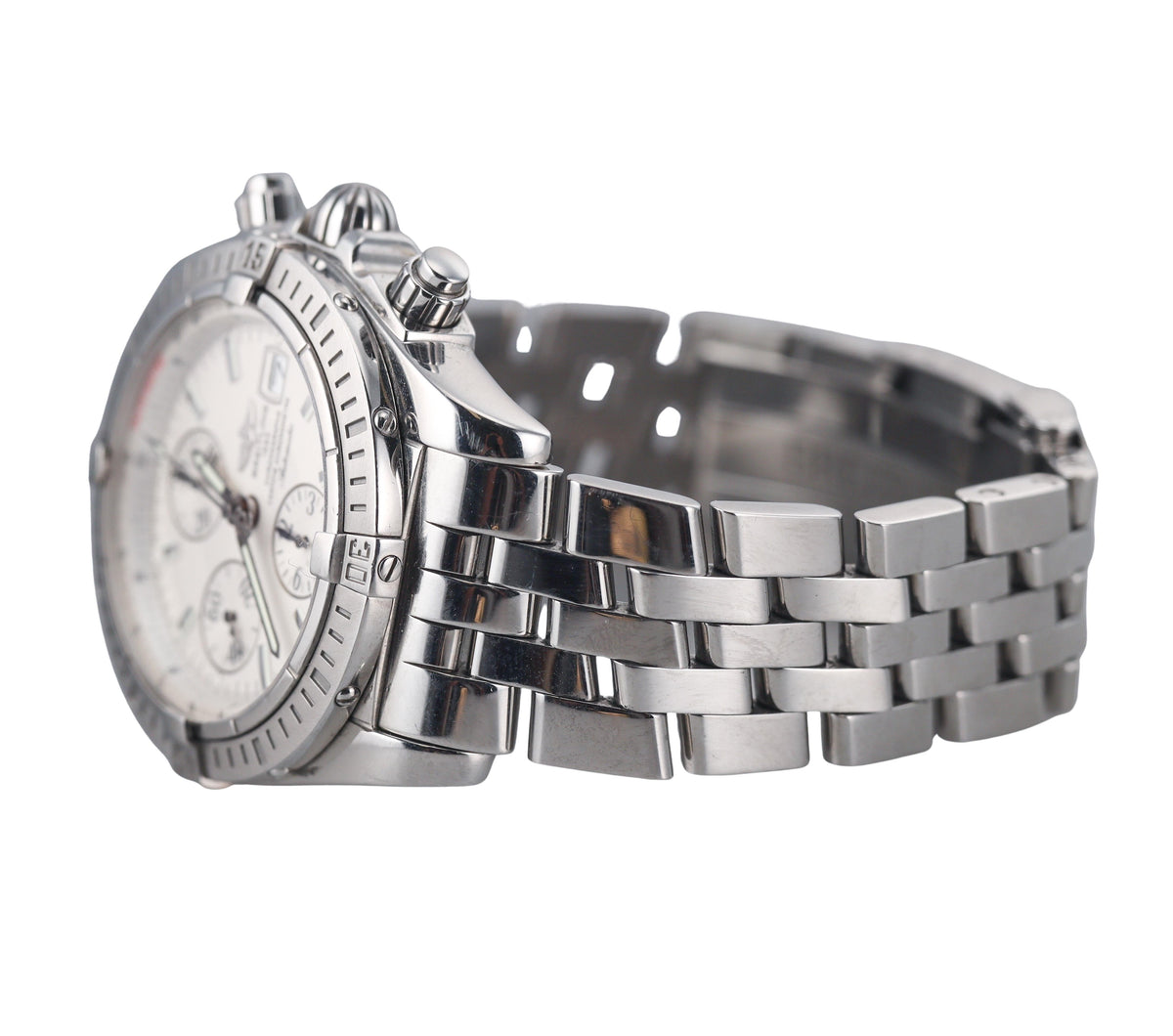 Breitling Chronomat Steel Automatic White Dial Watch A13356