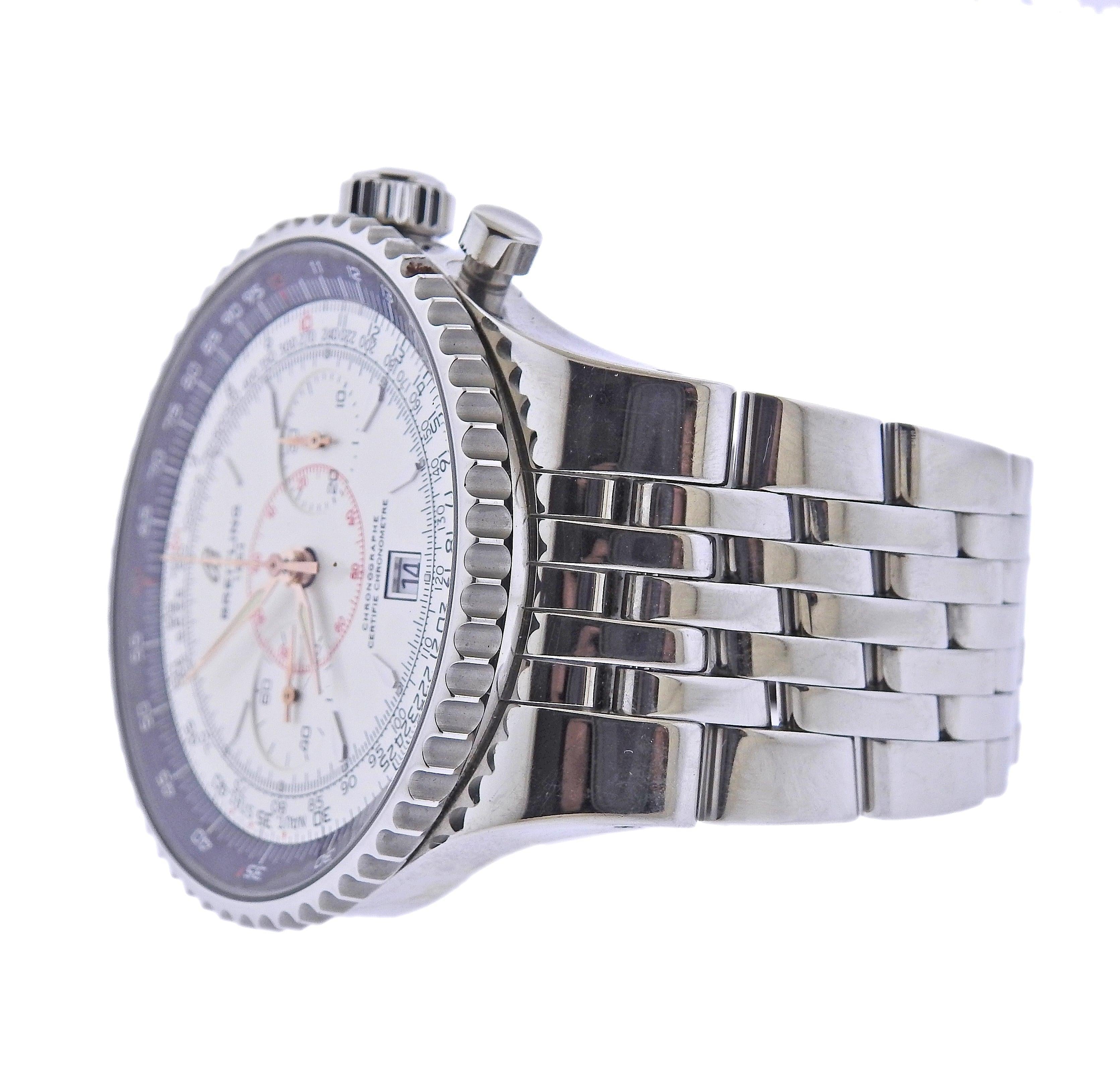 Breitling Montbrillant Legende Chronograph Automatic Stainless Steel Watch A2334