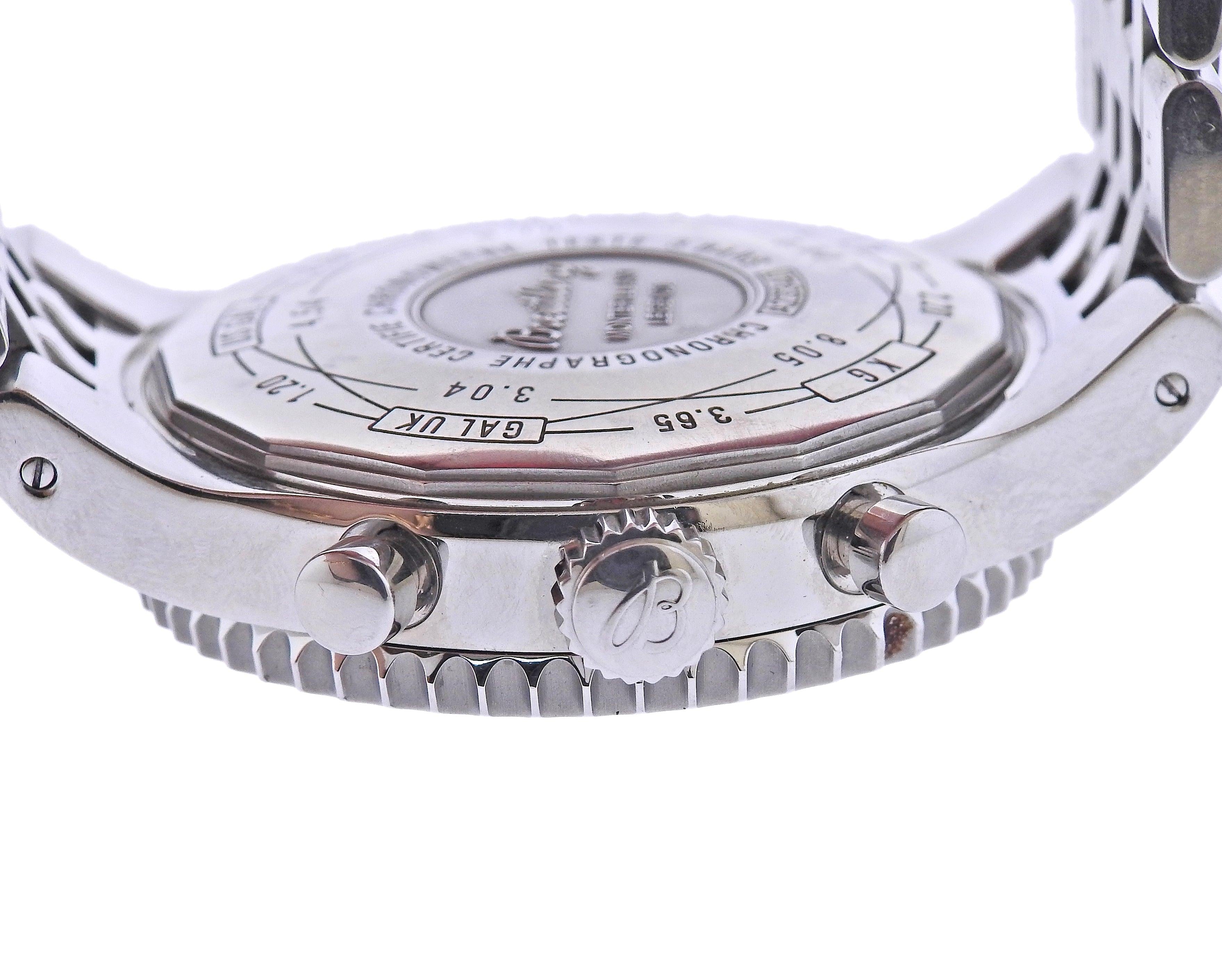 Breitling Montbrillant Legende Chronograph Automatic Stainless Steel Watch A2334