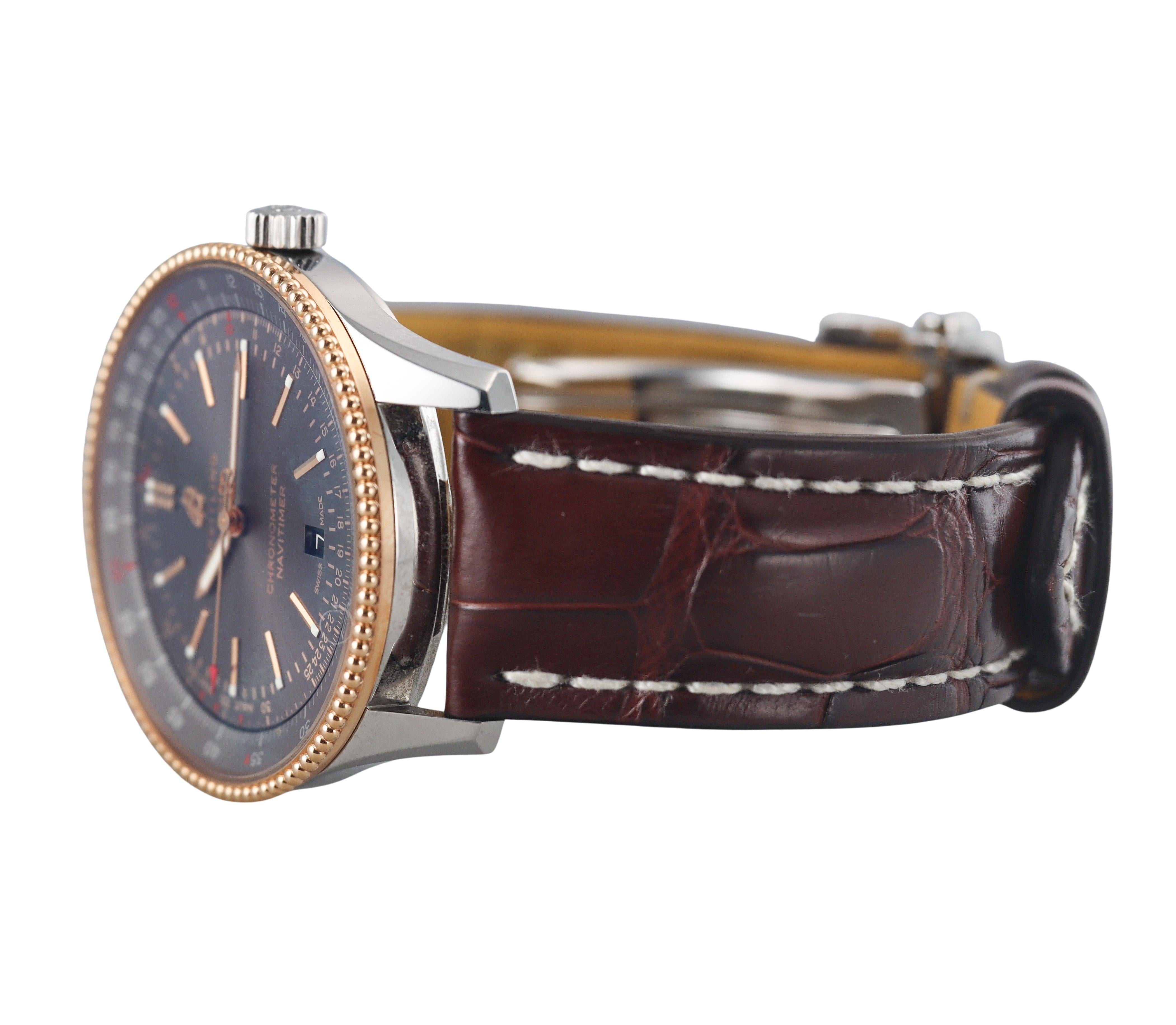 Breitling Navitimer Automatic 41 Rose Gold Steel Watch U17326