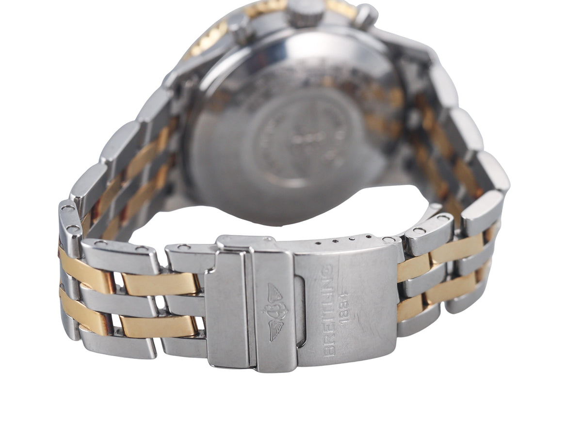 Breitling Navitimer Gold Steel Chronograph Watch B13019