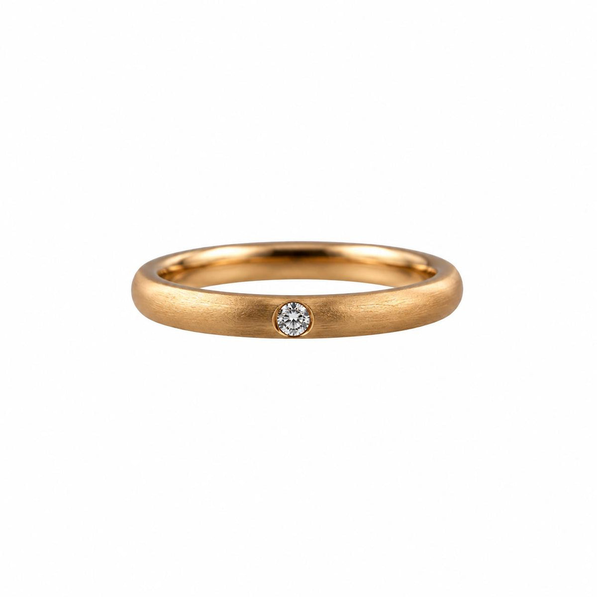Pomelatto Solitaire Lucciole 18k Gold Diamond Ring