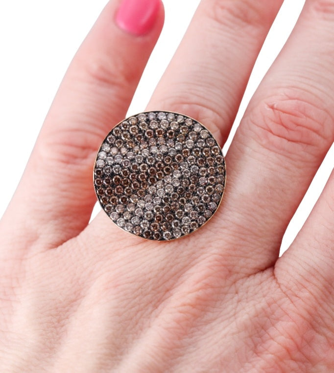 Bucherer 3.61ctw Fancy Diamond Rose Gold Ring