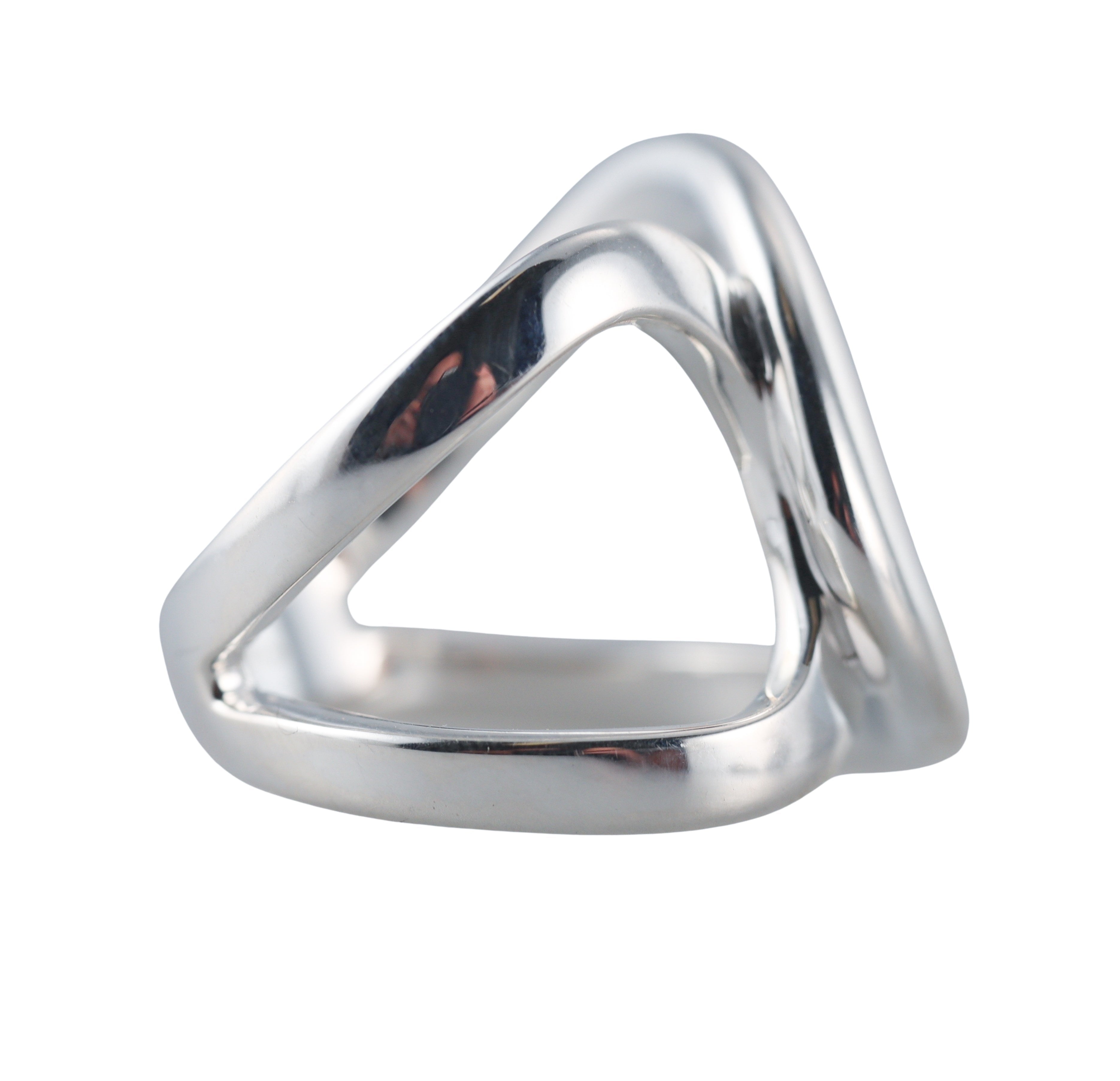 C De Christofle Sterling Silver Gilted Rose Gold Ring 6761059