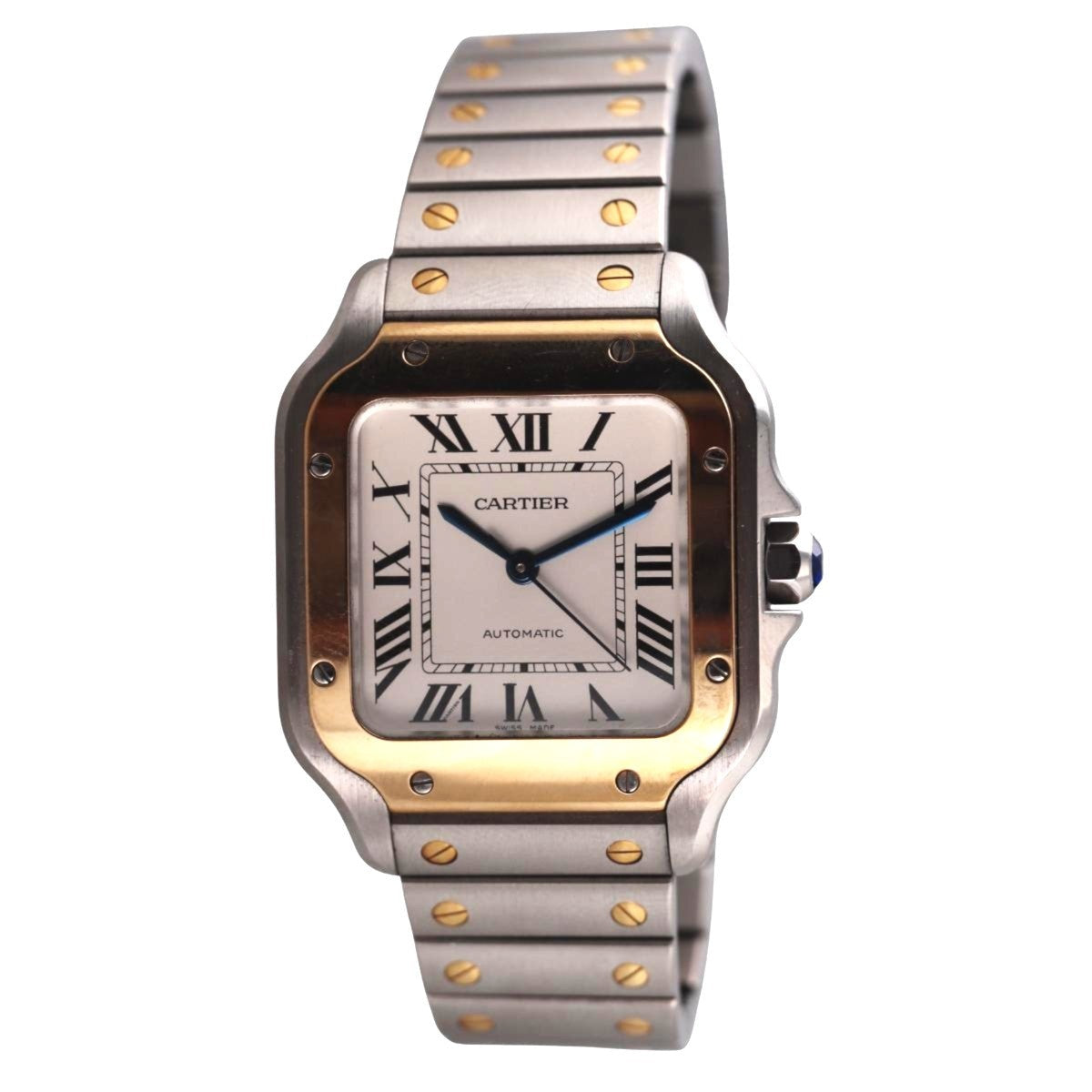 Cartier Santos Gold and Steel Automatic Watch Medium Model W2SA0016