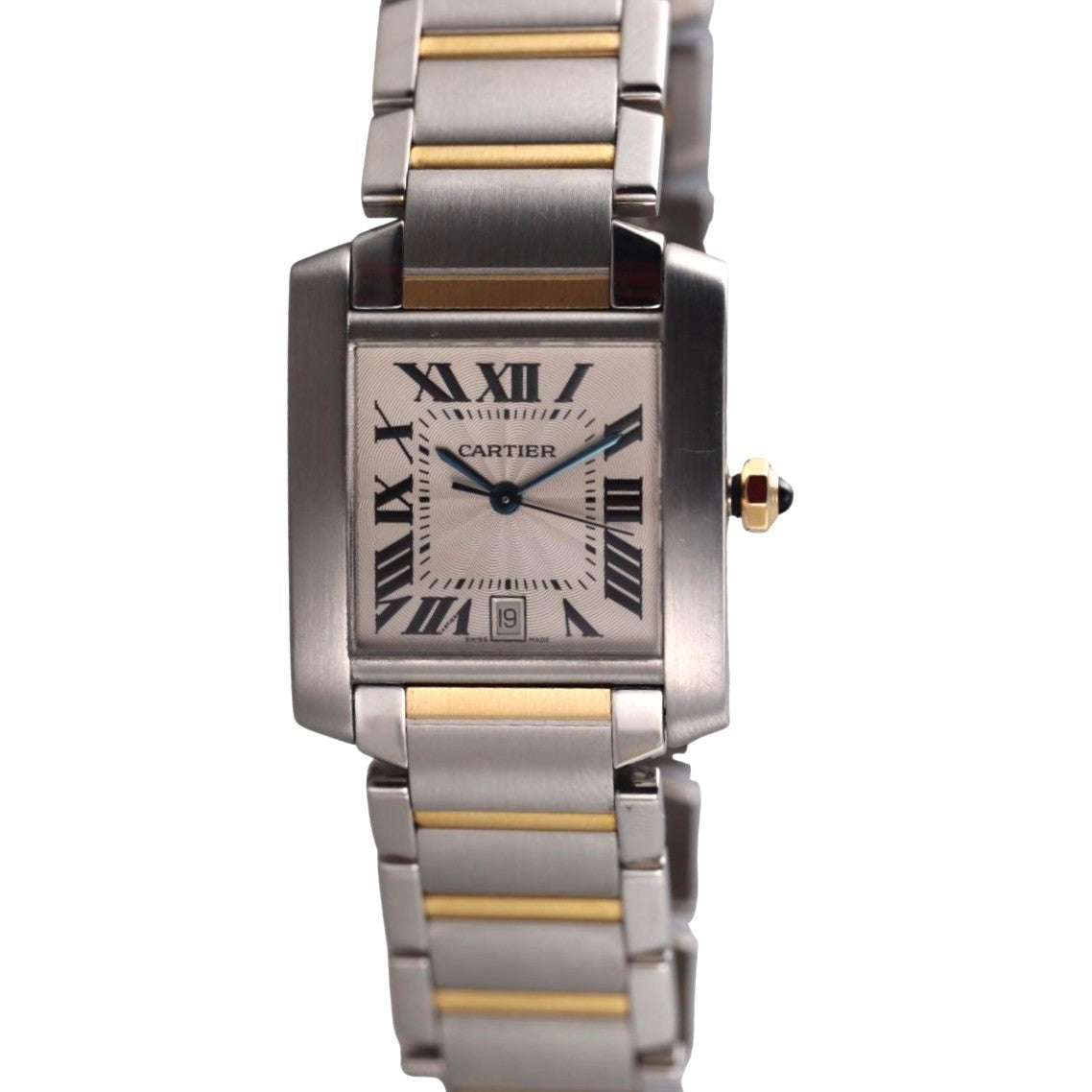 Cartier Tank Francaise Gold Steel Two Tone Automatic Watch W51005Q4