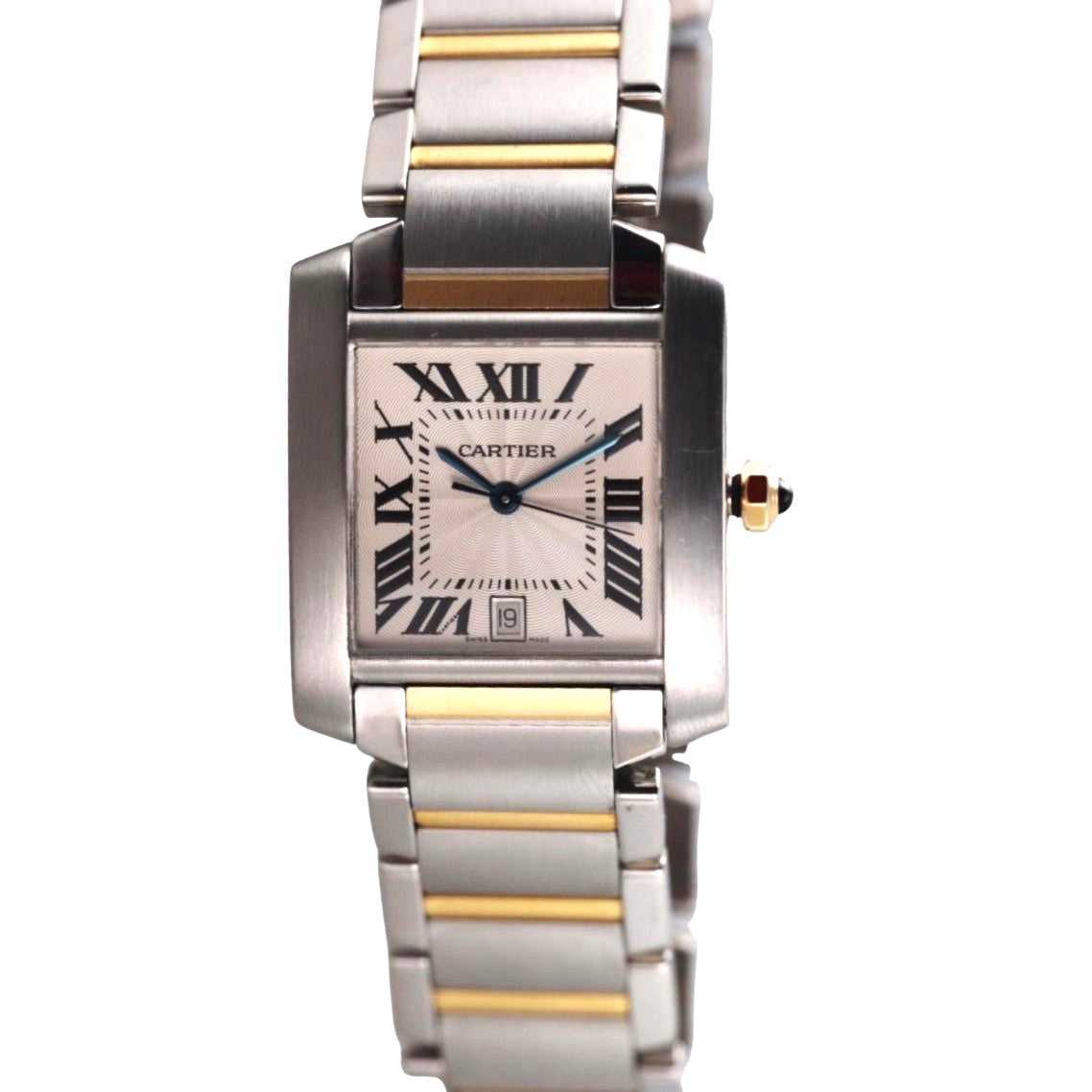 Cartier Tank Francaise Gold Steel Two Tone Automatic Watch W51005Q4