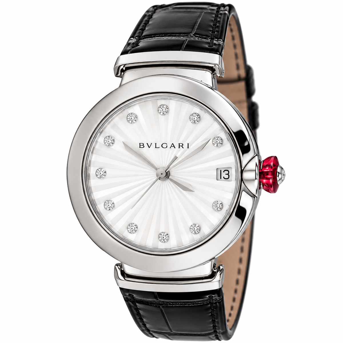 Bulgari Lvcea MOP Diamond Automatic Ladies Watch 103478