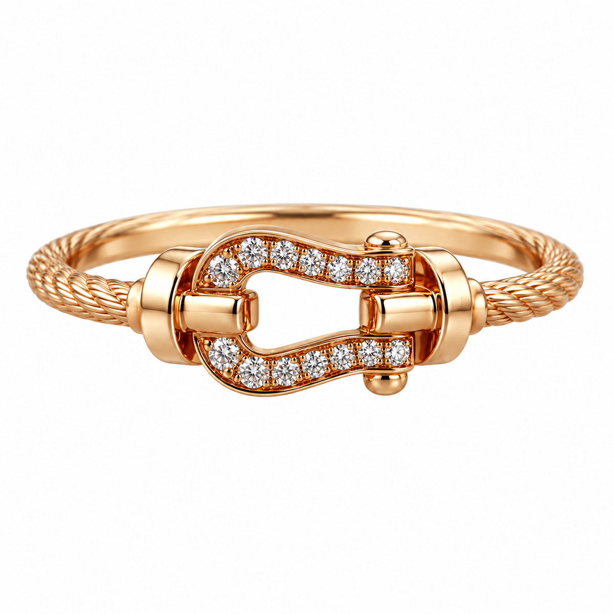 Fred Force 10 18k Rose Gold Diamond Small Model Ring