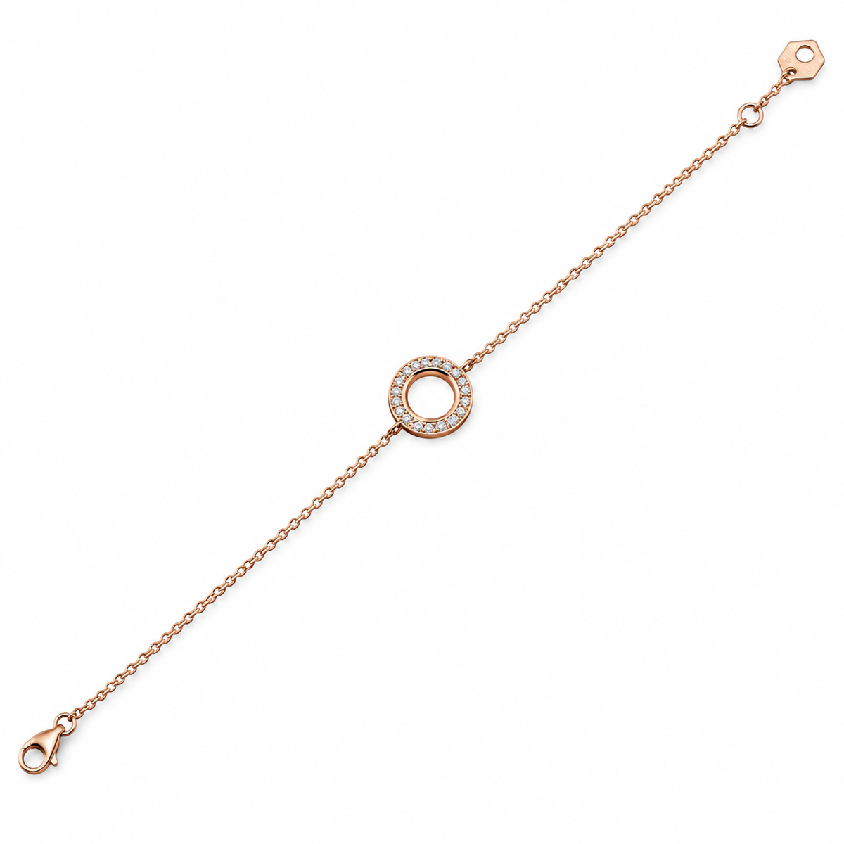 Idole De Christofle 18k Gold Diamond Chain Bracelet 6803122