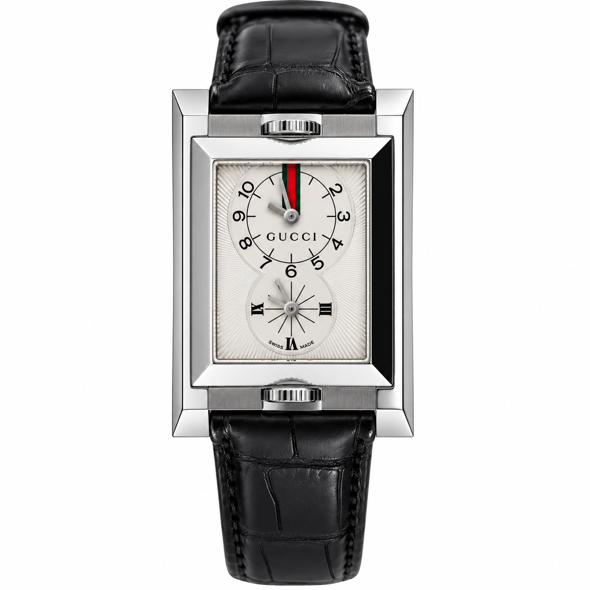 Gucci Dual Time Stainless Steel Watch YA111304