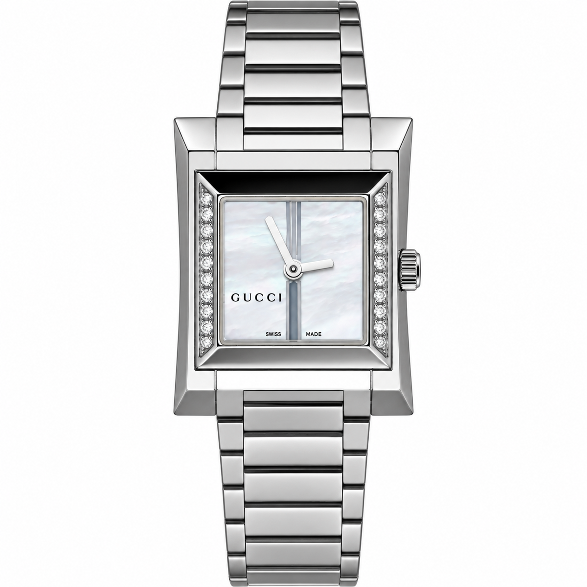 Gucci Guccio Diamond MOP Quartz Ladies Watch 111L YA111504