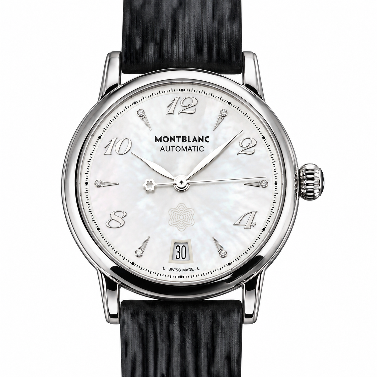 Montblanc Star Mother of Pearl Automatic Diamond Ladies Watch 107118