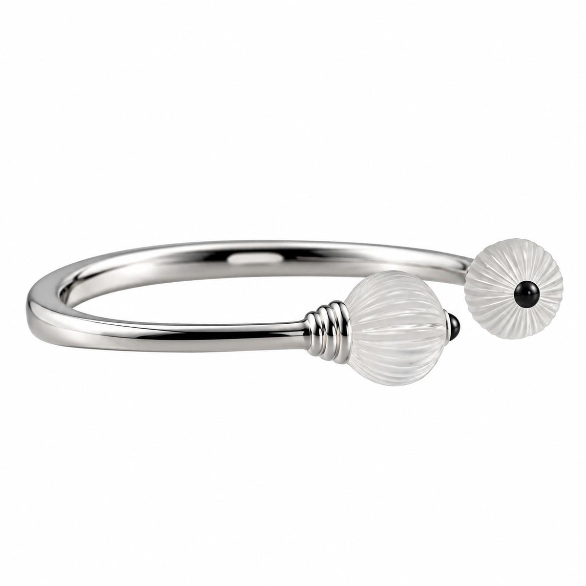 Lalique Vibrante Crystal Sterling Silver Bracelet 10567300