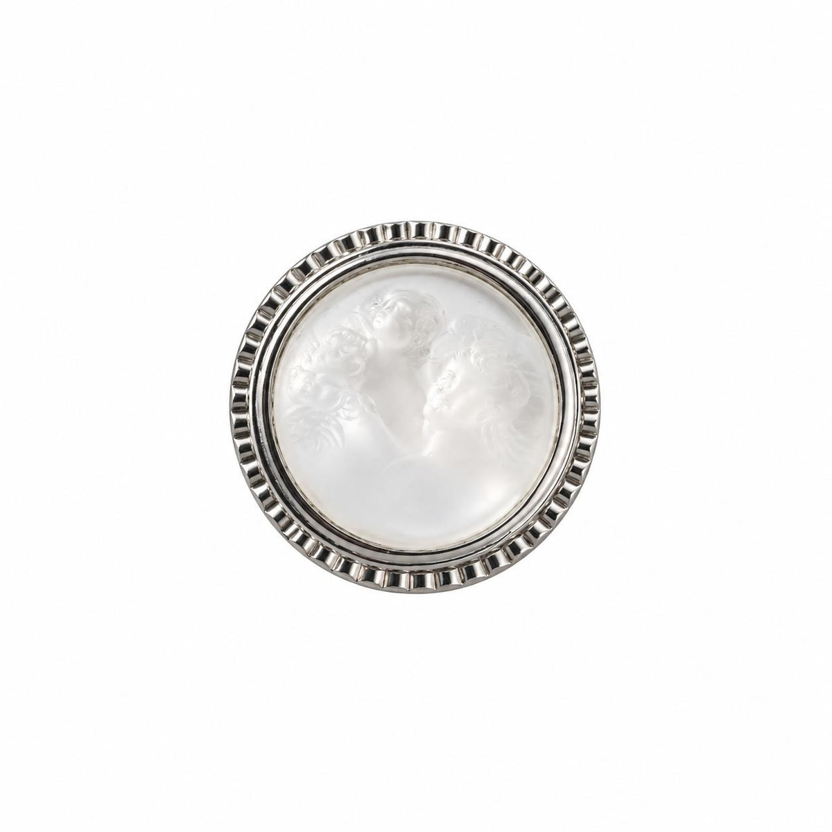 Lalique Opera National De Paris Baiser Kiss Clear Crystal Sterling Ring 10527700