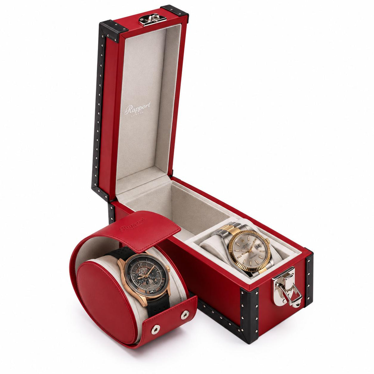 Rapport London Kensington Two-Watch Box