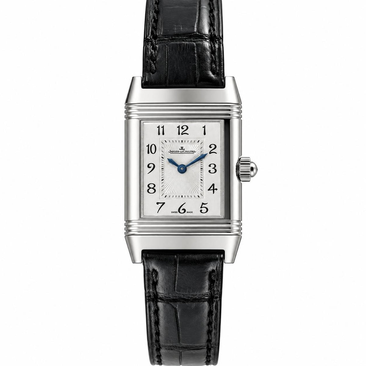 Jaeger LeCoultre Reverso Duetto Diamond Steel Ladies Watch 266.8.44