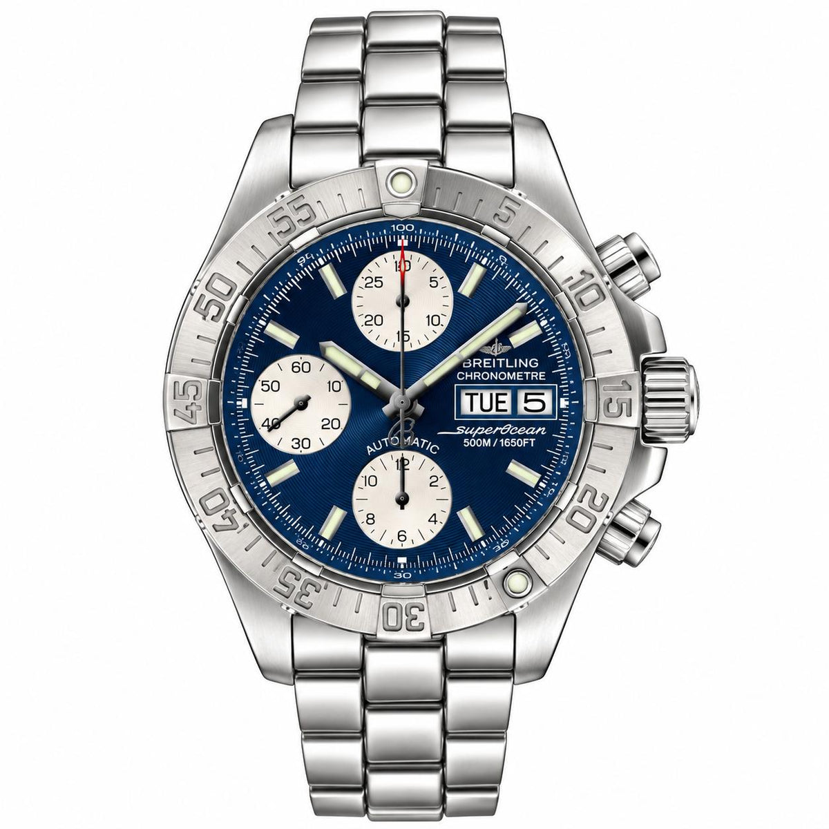 Breitling Superocean Chronograph II Blue Dial Steel Automatic Watch A13340