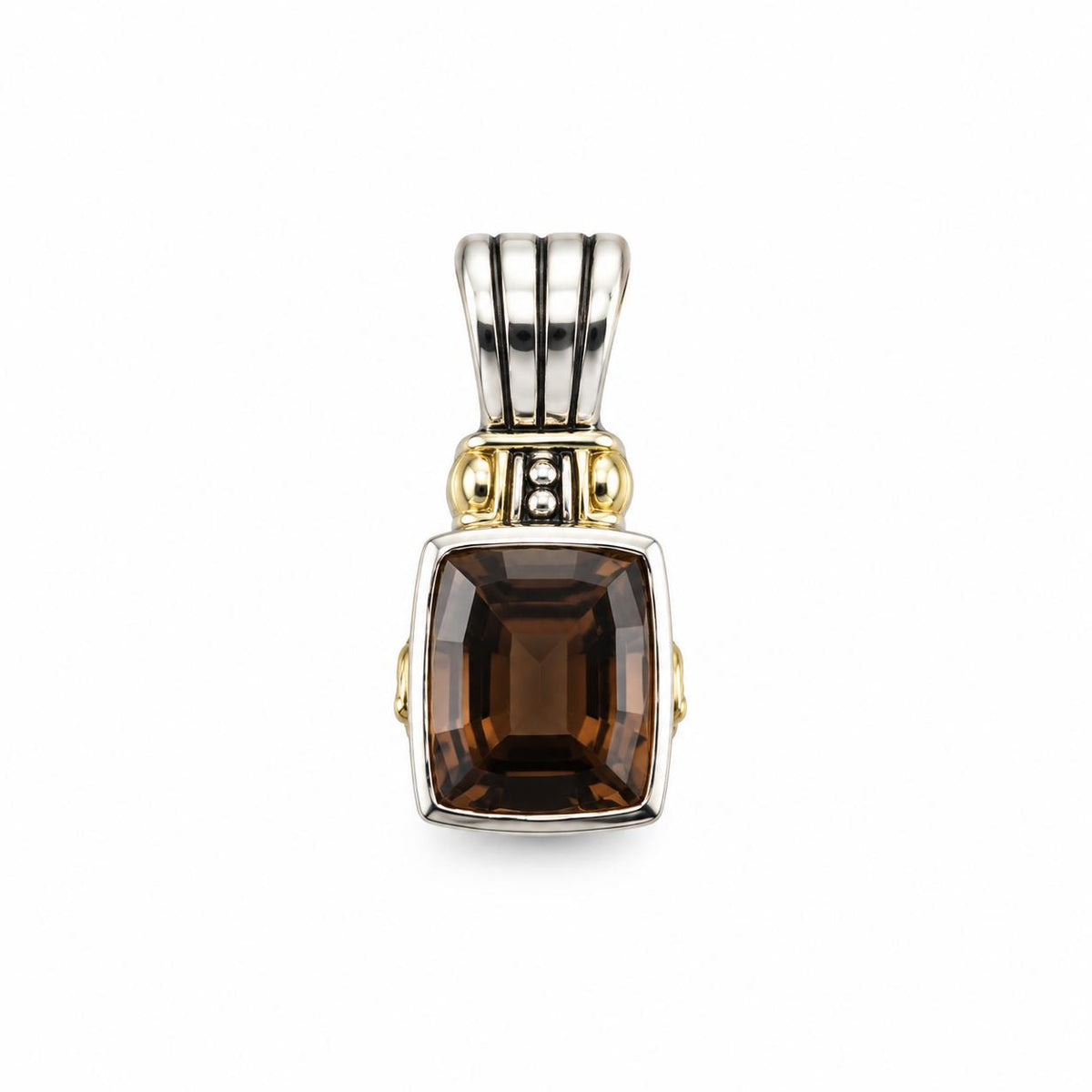 Lagos Caviar 18K Gold Sterling Silver Smokey Quartz Pendant