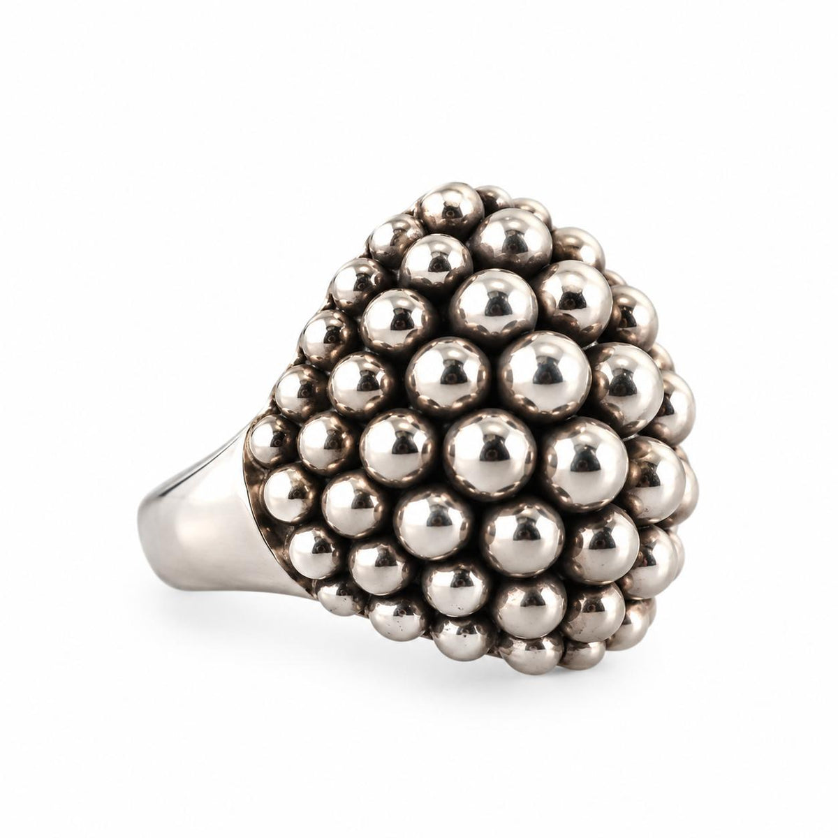 Lagos Caviar Sterling Silver Bold Dome Ring
