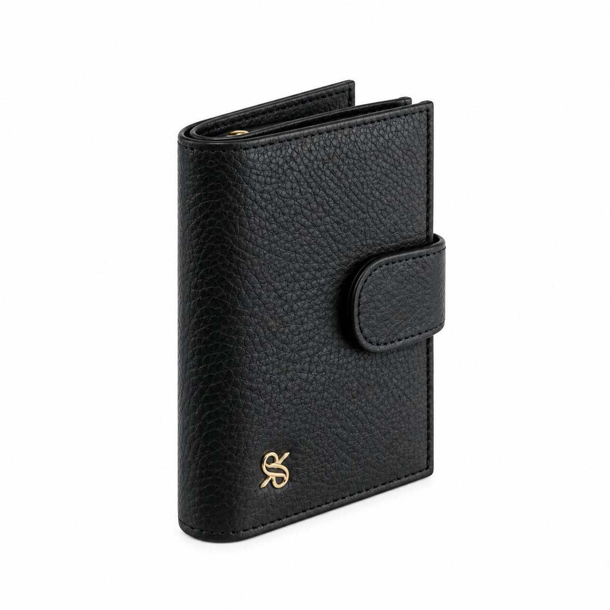 Rapport London Sussex Leather Wallet With Coin Purse in Black