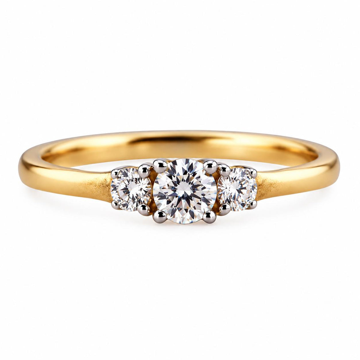 Kallati Yellow Gold Diamond Engagement Ring