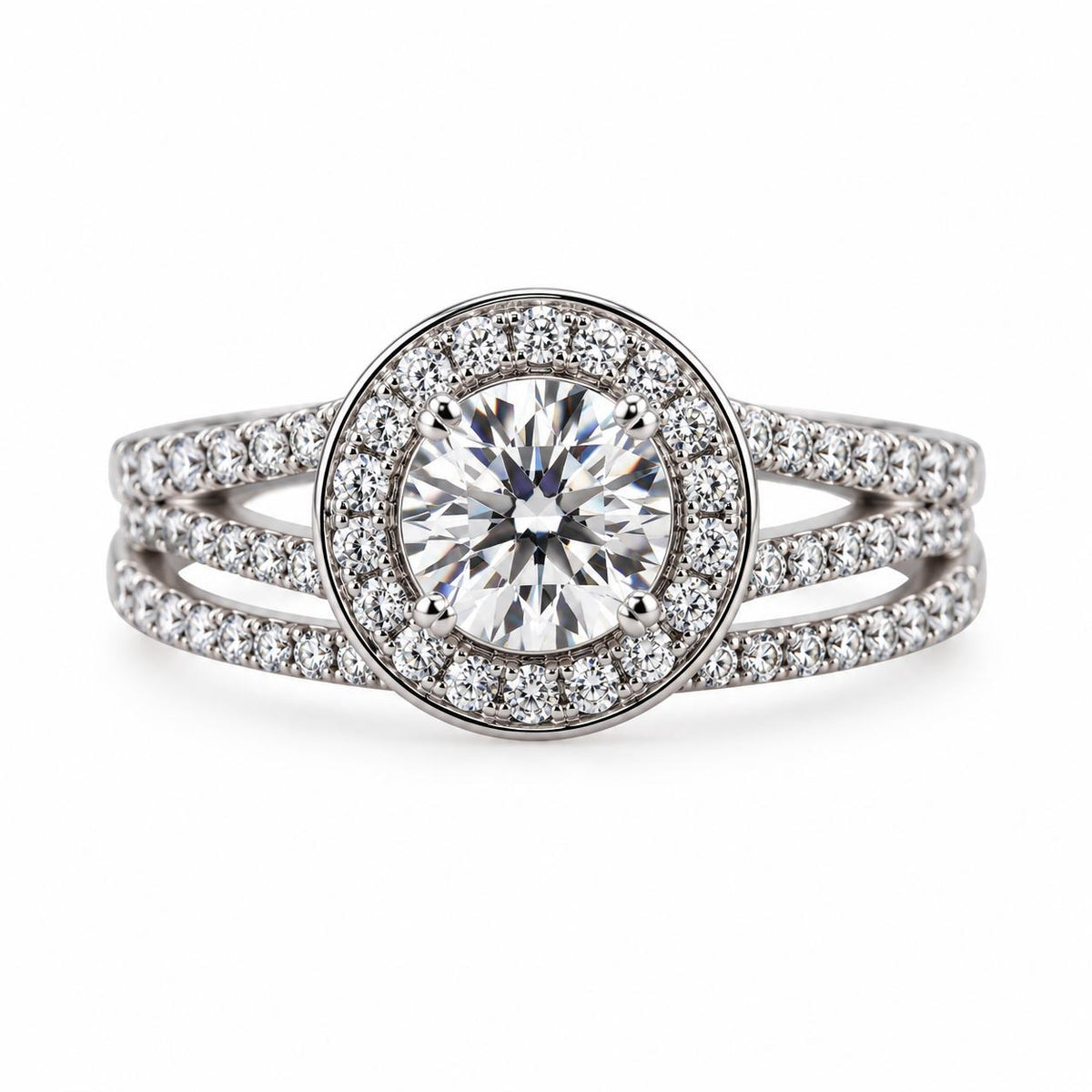 EGL 1.75ctw Lab Grown Diamond Engagement Wedding Ring Set 14k Gold
