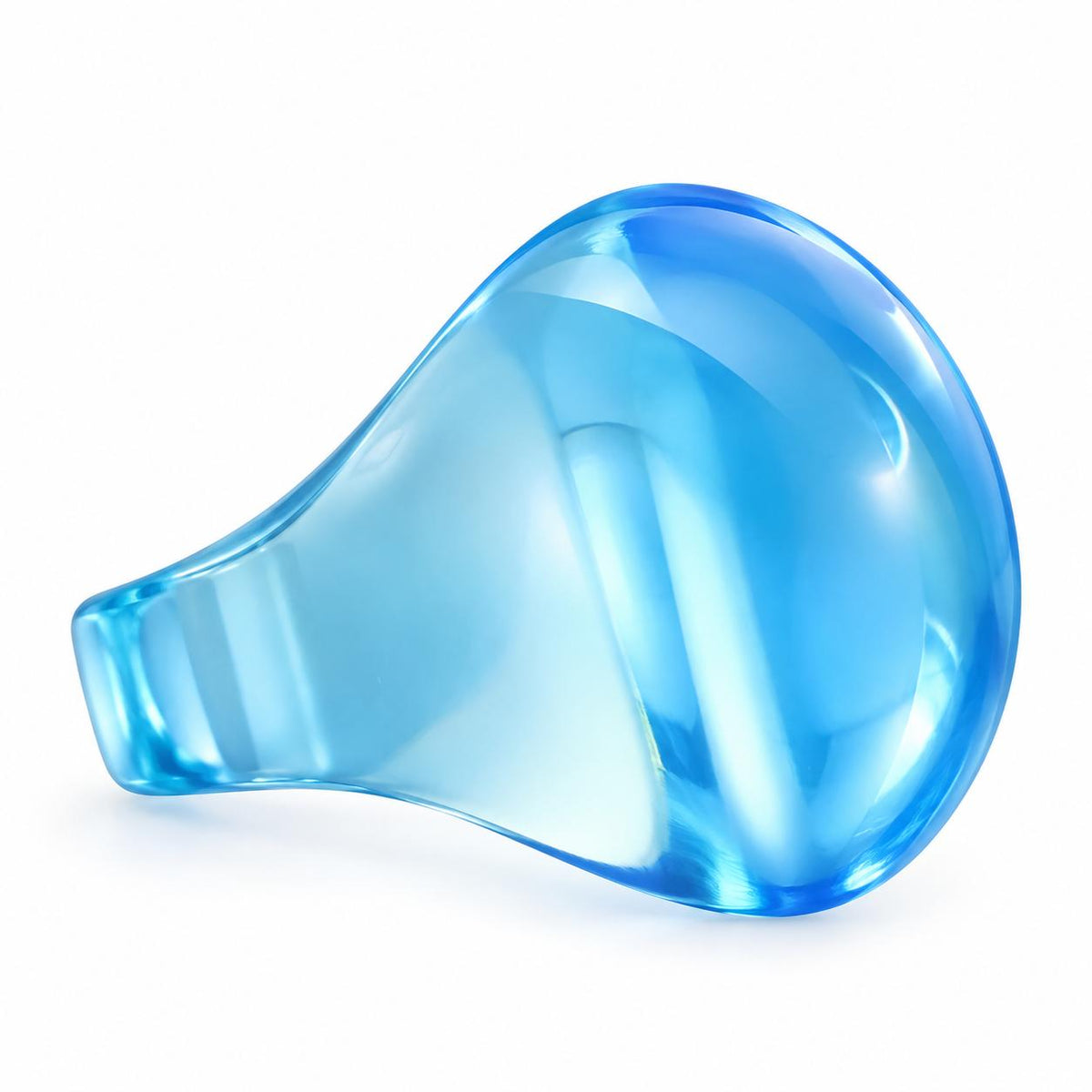 Lalique Gourmande Blue Crystal Ring