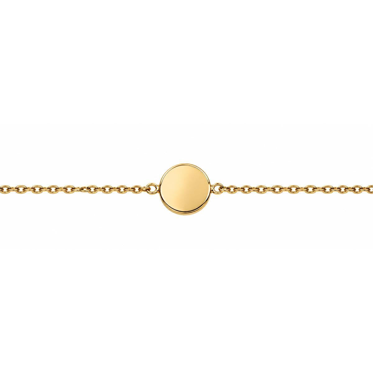 Lalique Pivoine Peony Flower Red Crystal Gold Plate Bracelet 10706100