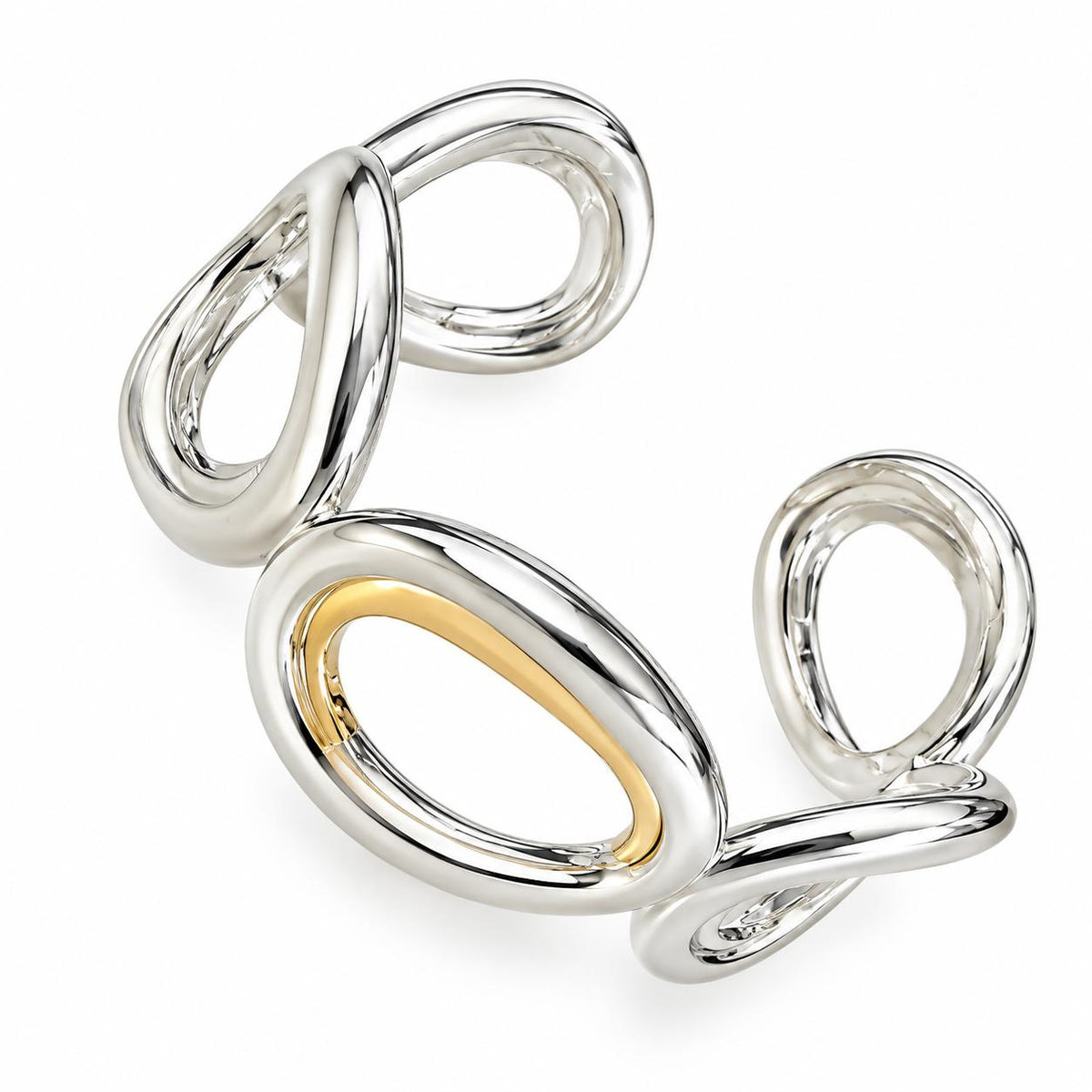 Christofle C De Christofle Sterling Silver Cuff Bracelet B0676102202