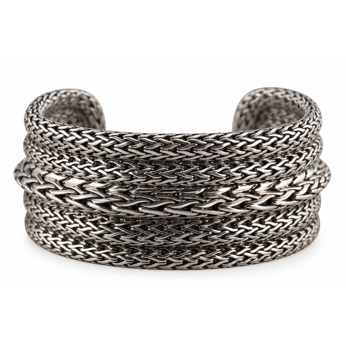 John Hardy Sterling Silver Cuff Bracelet Retail $1995