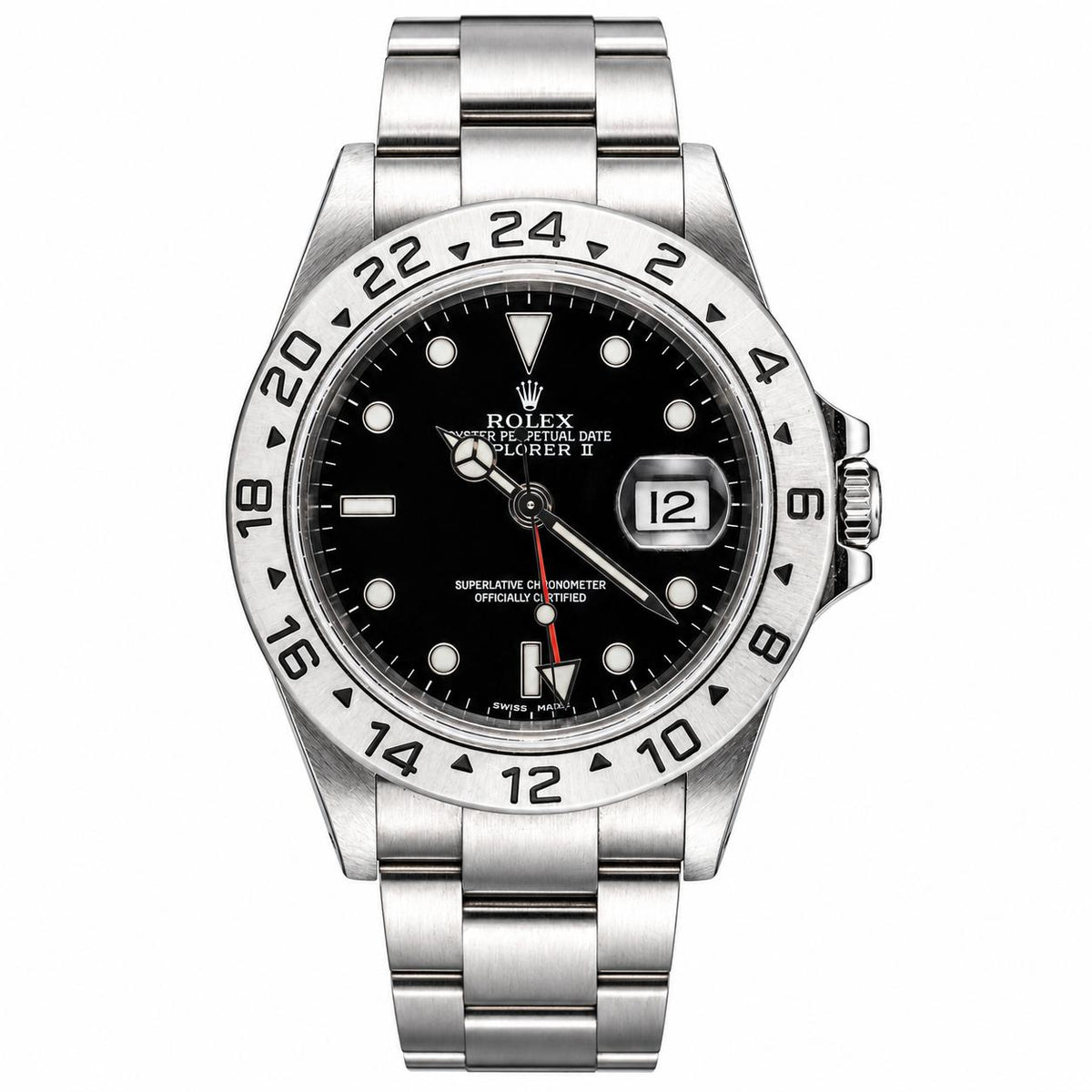 Rolex Explorer II Black Dial Automatic Watch 16750