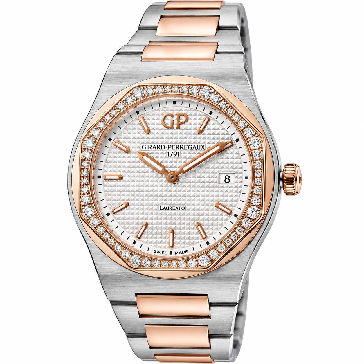 Girard Perregaux Laureato Steel Diamond Automatic Watch