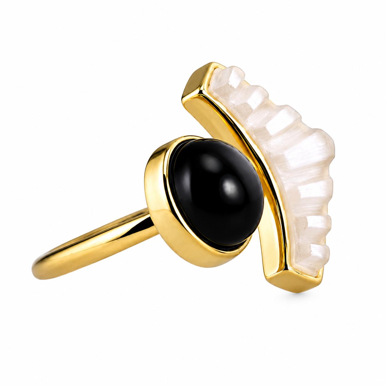 Lalique 1925 Crystal Gold Plated Ring 10679600
