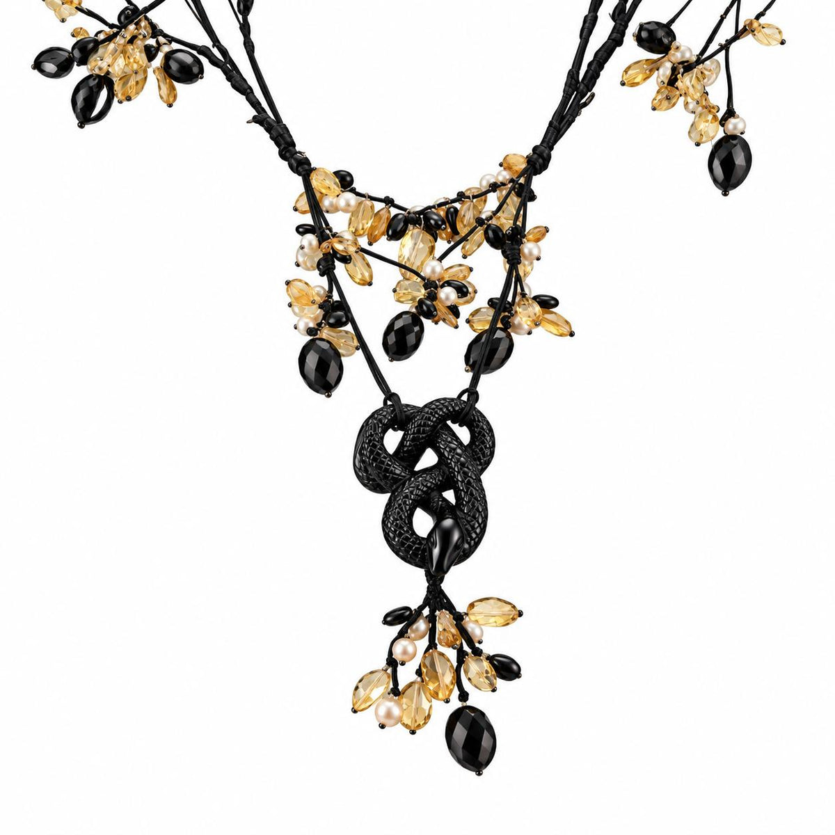 Lalique Serpent Snake Crystal Pendant Necklace Limited Edition 10020100