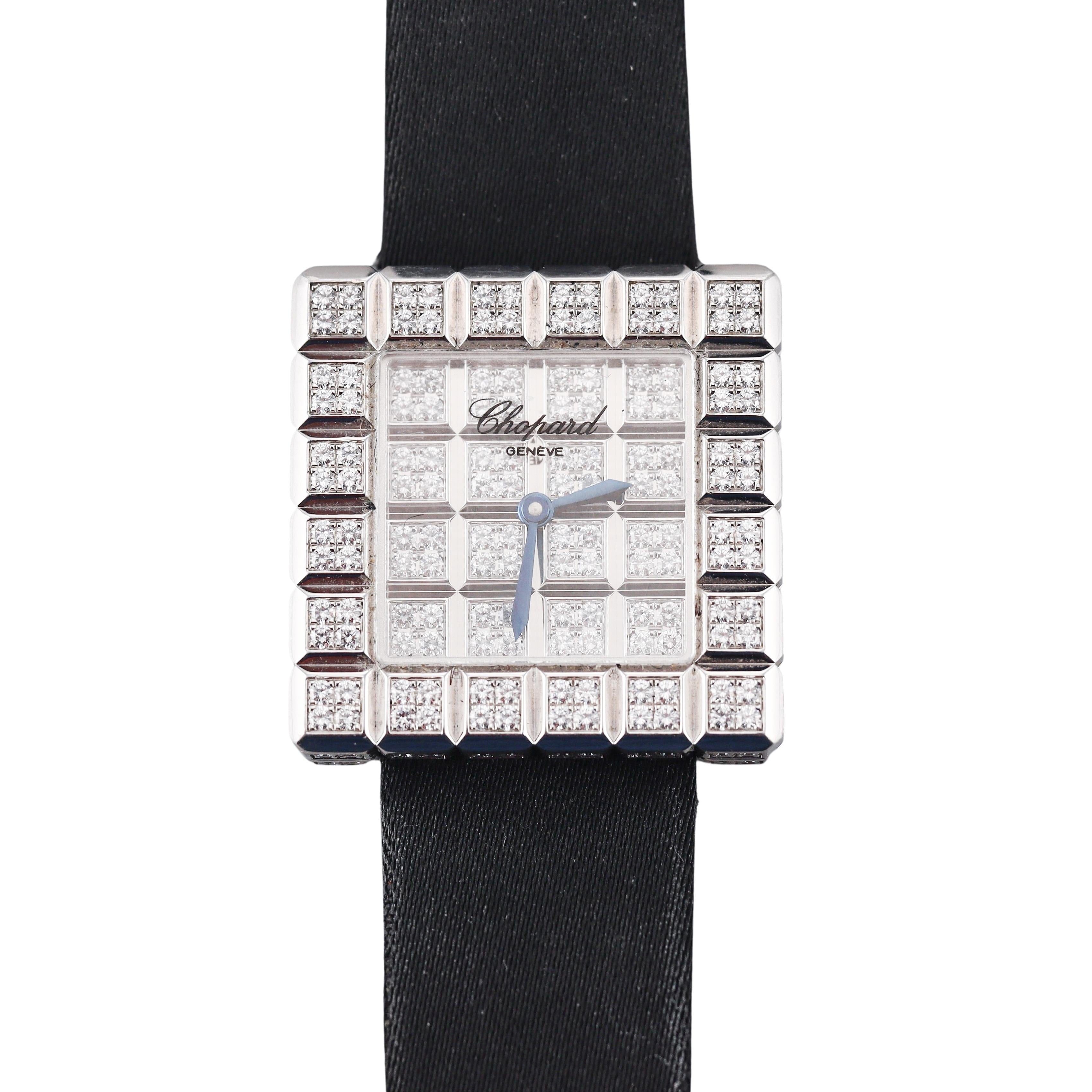 Chopard Ice Cube Diamond White Gold Ladies Watch 13/6815-20