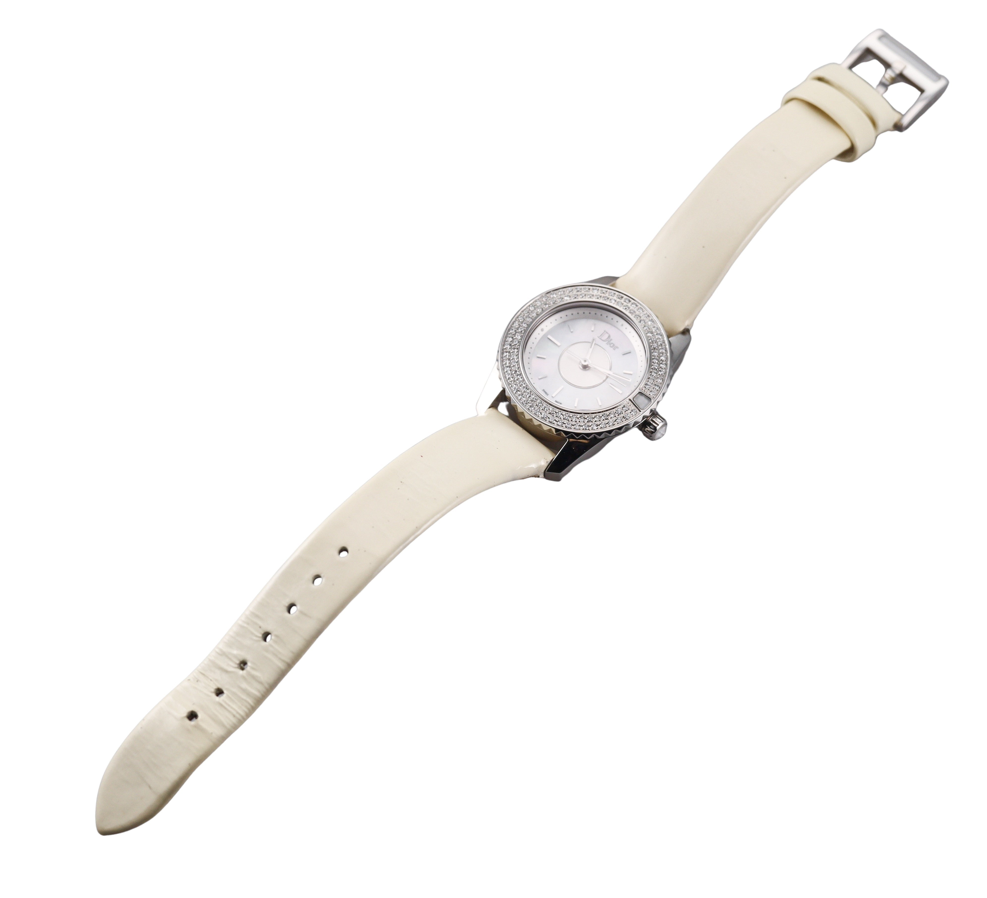 Christian Dior Christal Mother of Pearl Diamond Lady's Watch CD112118A001