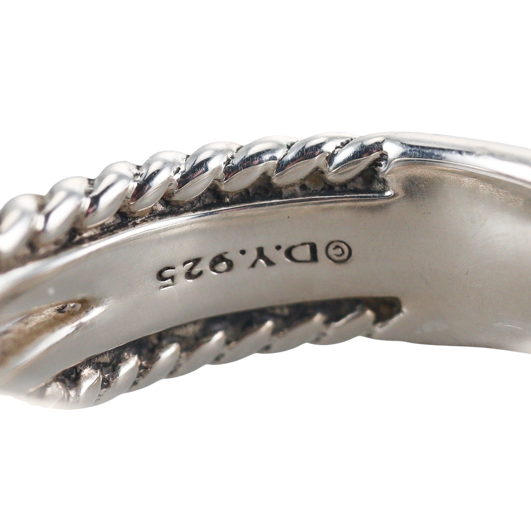 David Yurman X Crossover Sterling Silver Diamond Ring
