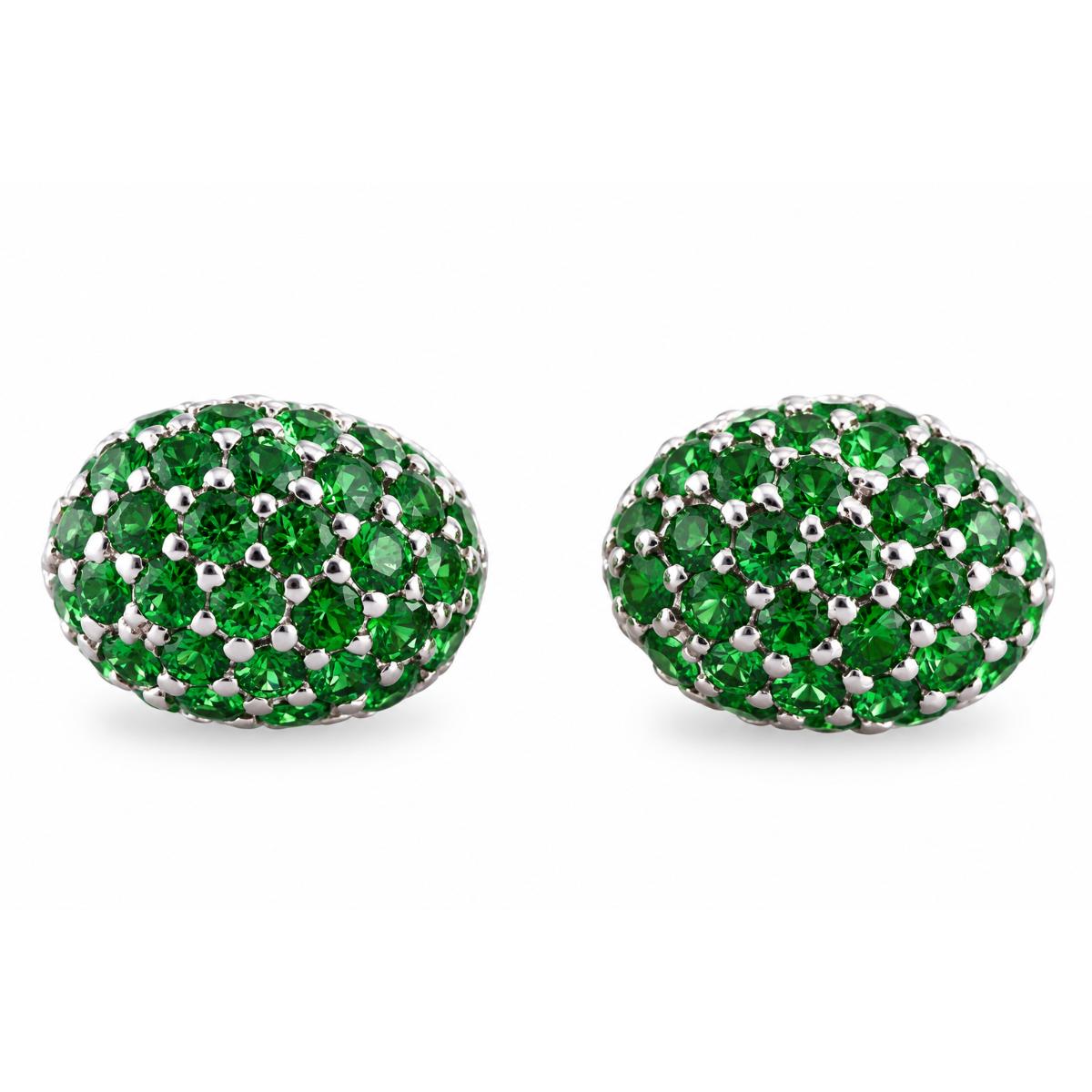 18k Gold Roberto Coin Demantoid Garnet Earrings