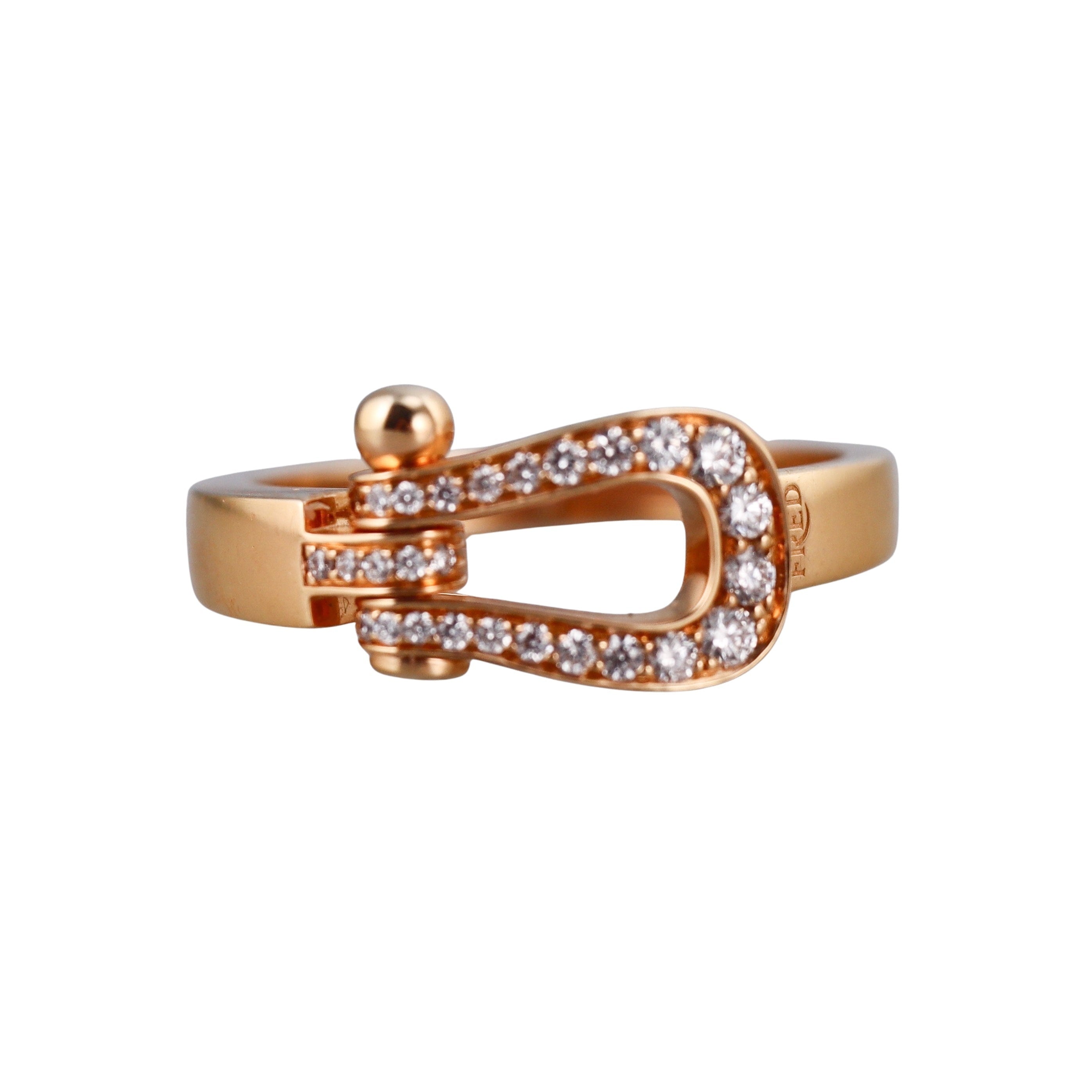 Fred Force 10 18k Diamond Med Model Ring