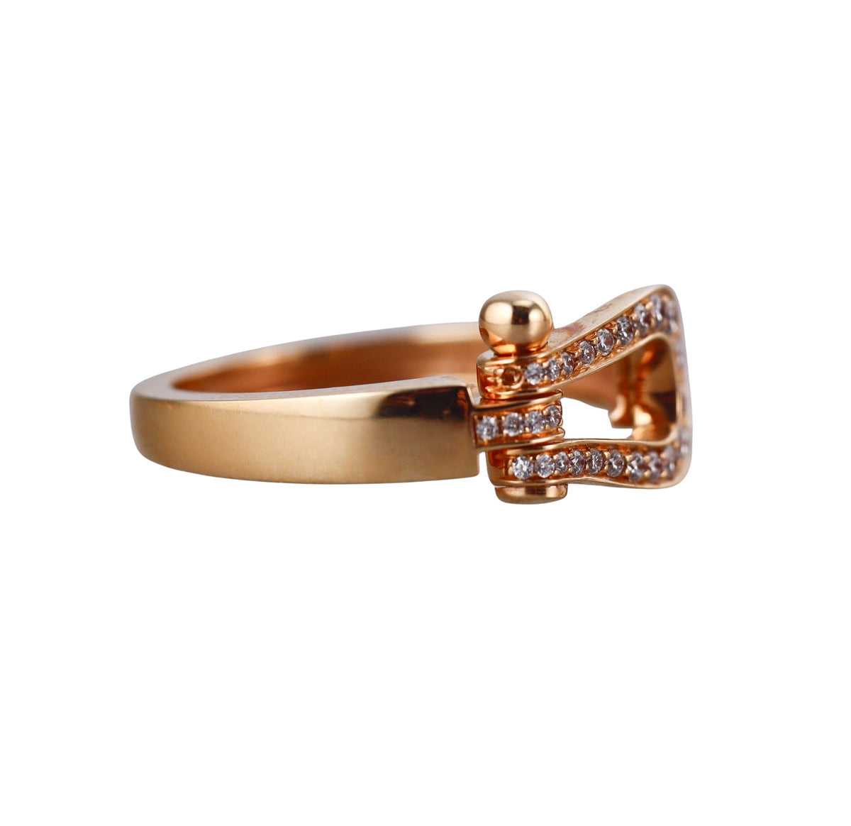 Fred Force 10 18k Rose Gold Diamond Med Model Ring
