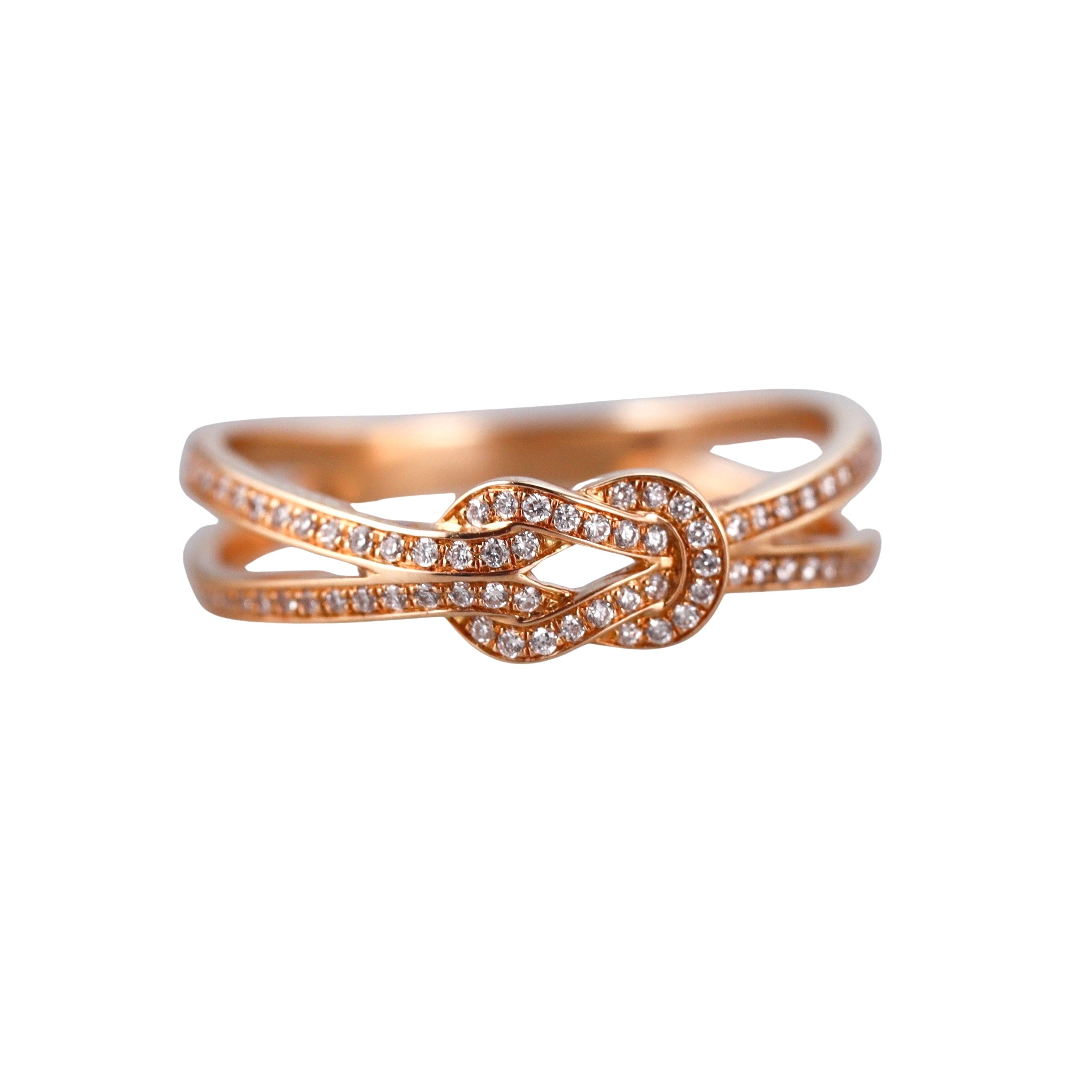 Fred Force 10 18k Rose Gold Diamond Small Model Ring