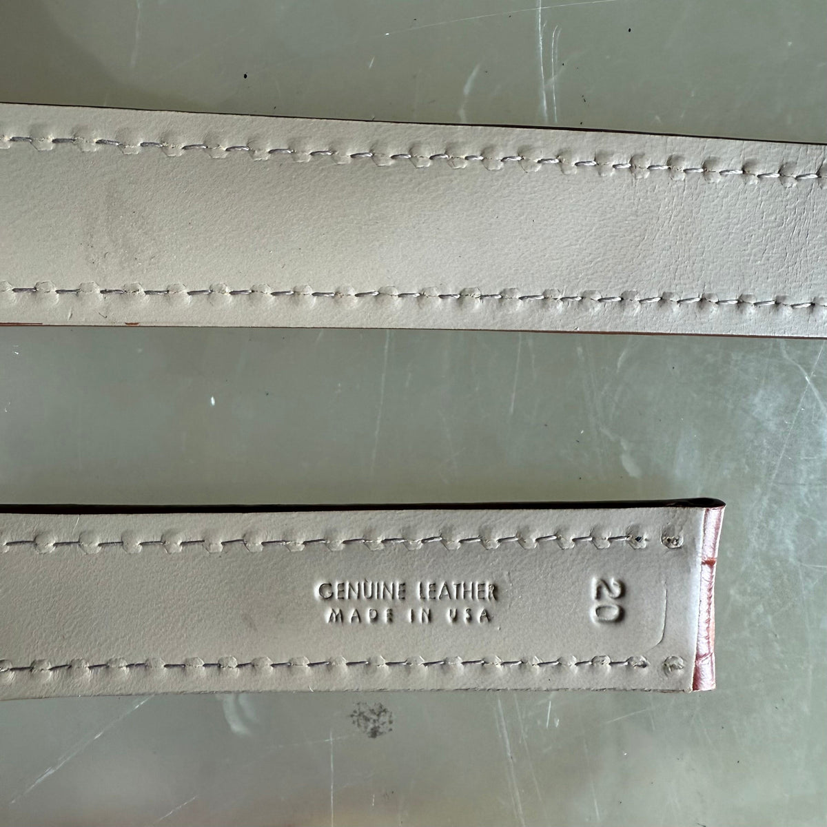 Genuine Alligator Brown Watch Strap Band 20mm Padded & Stitched
