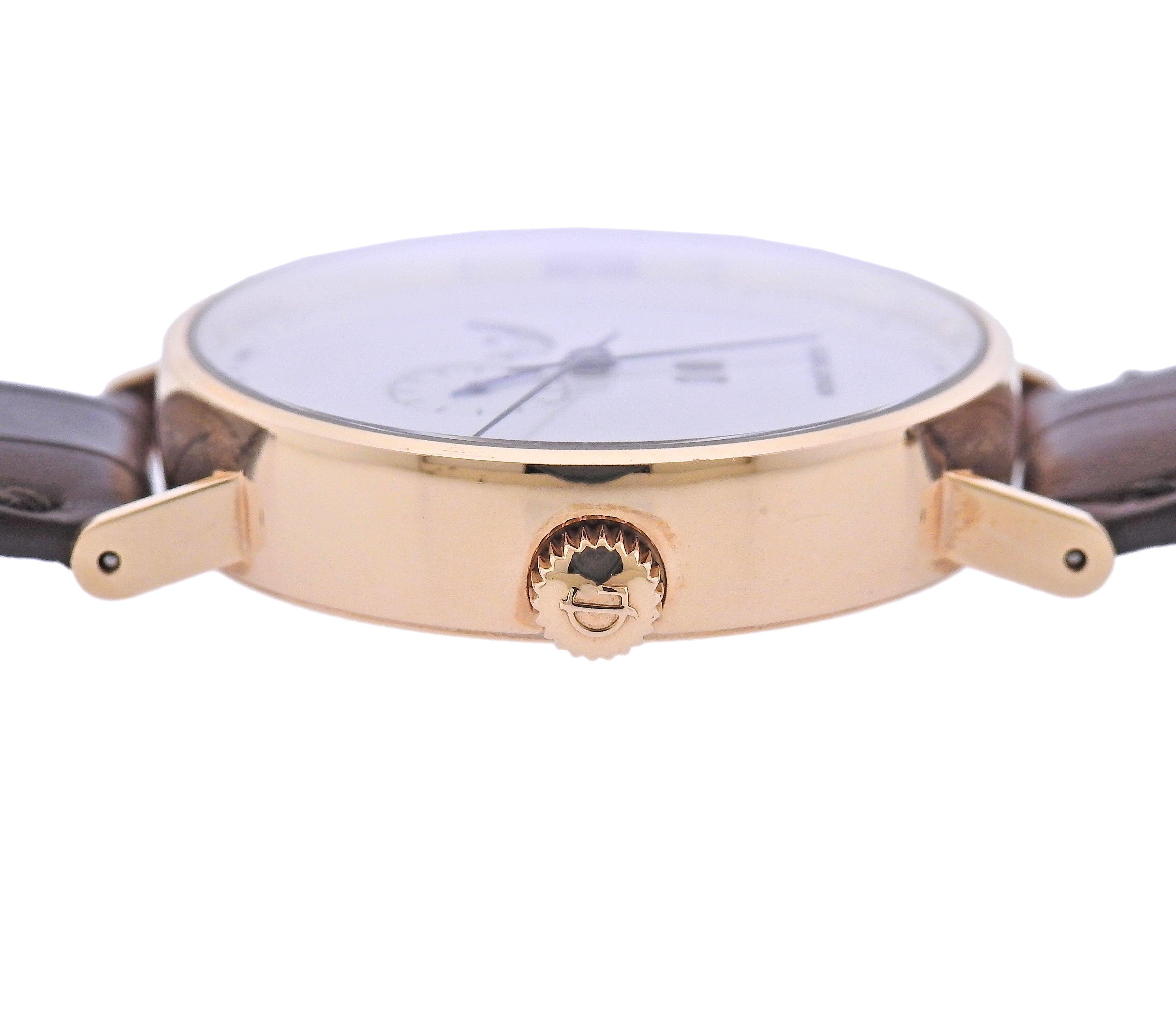 Georg Jensen Koppel 18k Gold Automatic Grand Date Annual Calendar Men's Watch 35