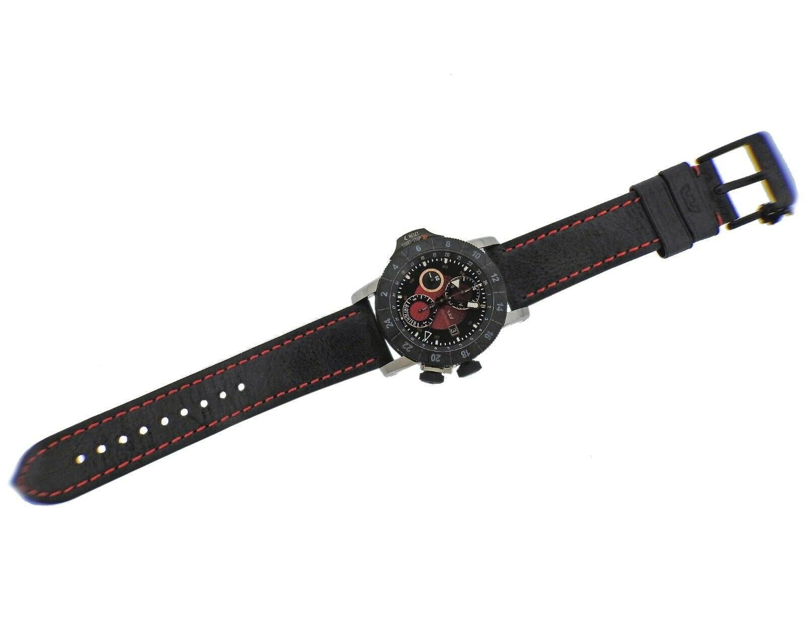 Glycine Airman Airfighter Automatic GMT Chronograph Watch 3921.16.LB96B