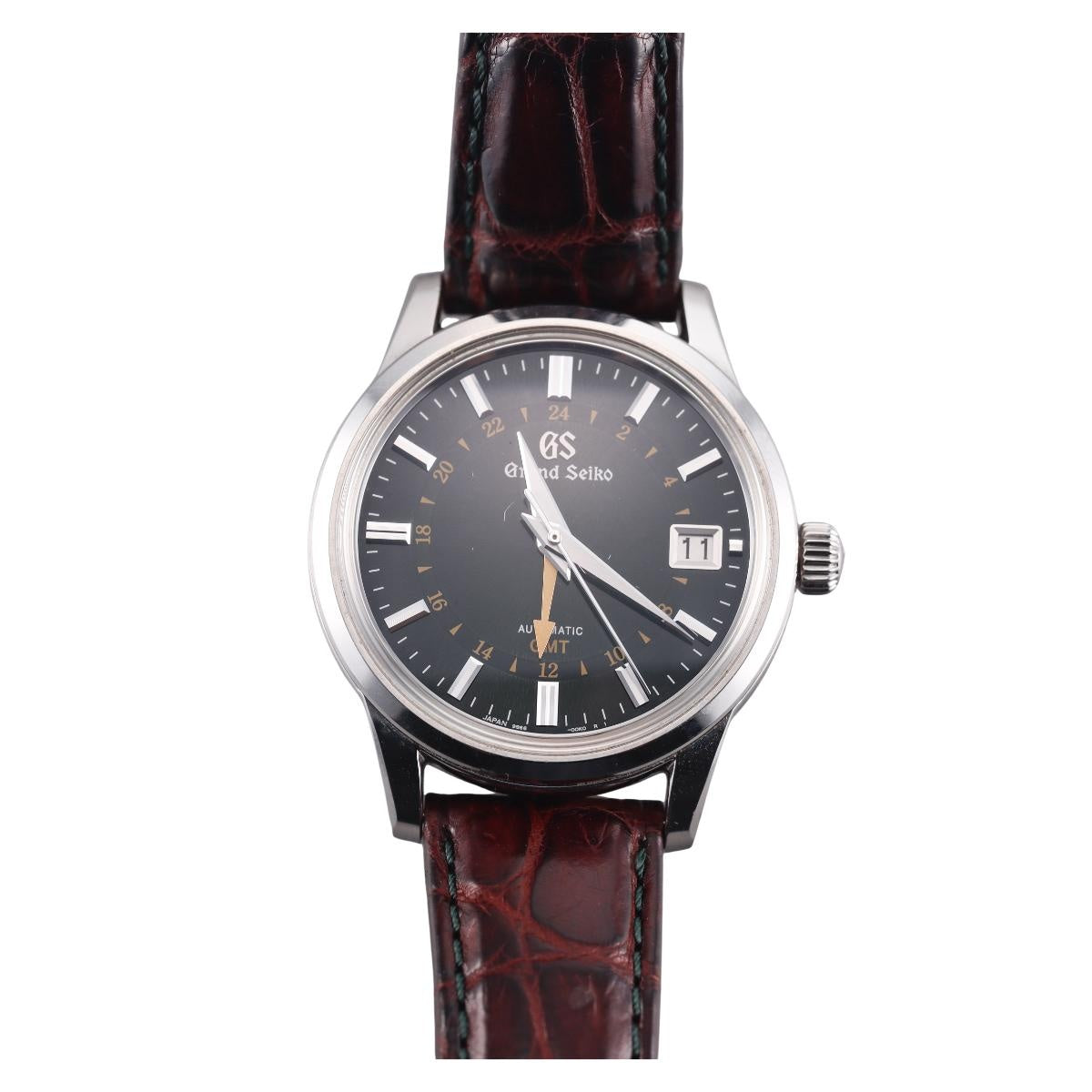 Grand Seiko Elegance Toge British Racing Green GMT Automatic Watch SGM241
