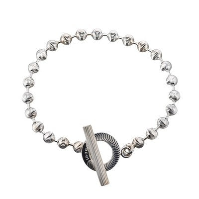 Gucci Boule Sterling Silver Chain Toggle Bracelet