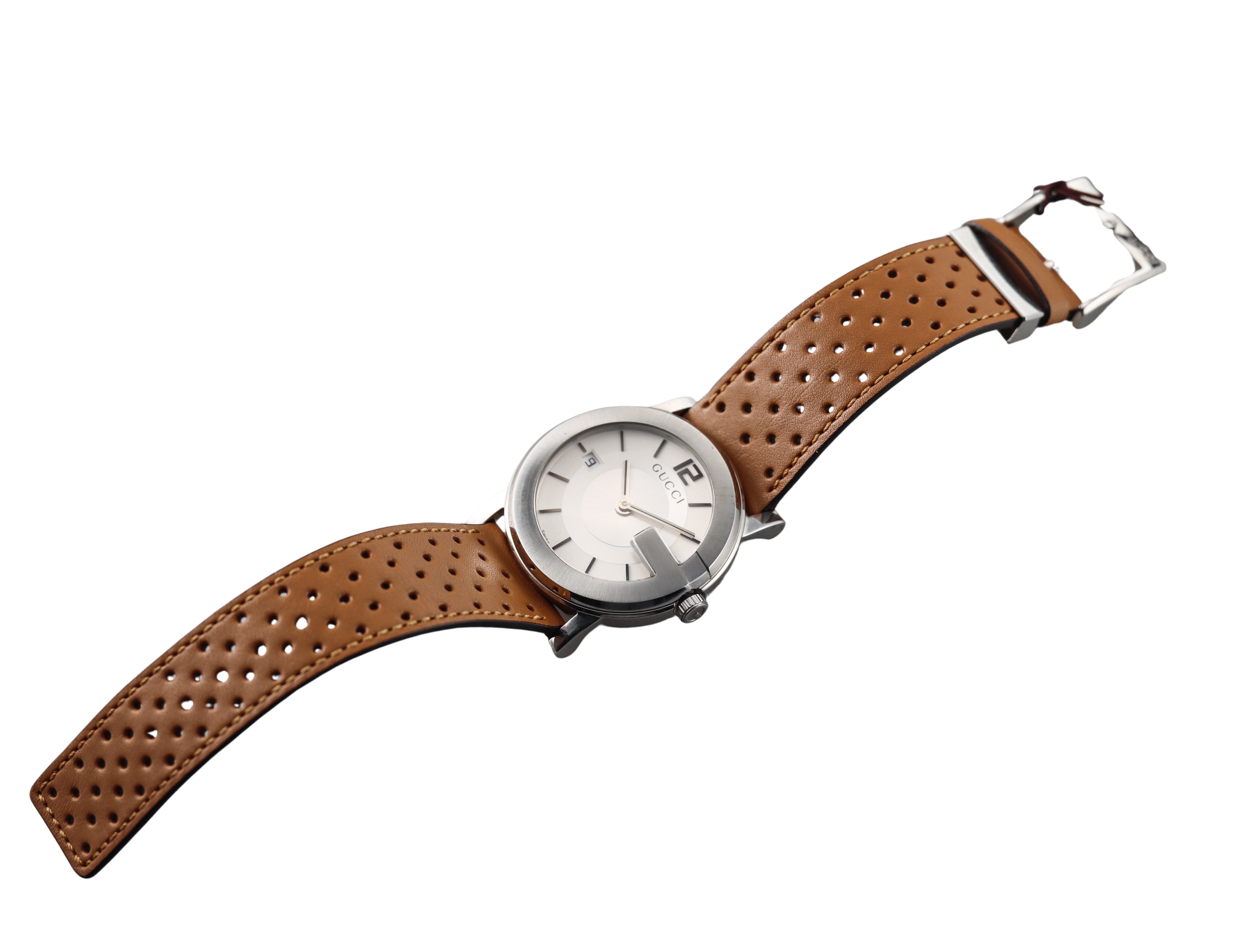 Gucci G-Watch Steel Silver Dial 35mm Watch YA101402