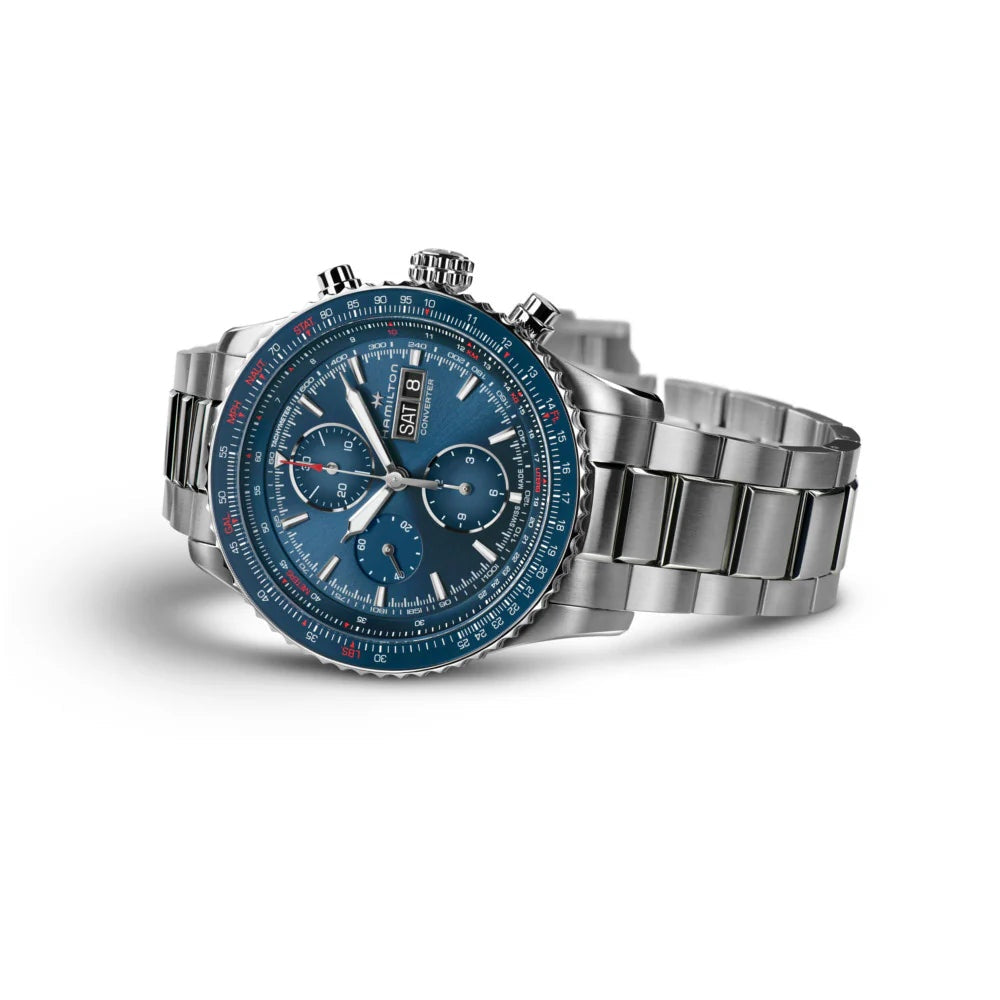 Hamilton Khaki Aviation Chronograph Automatic Blue Dial Watch H767460