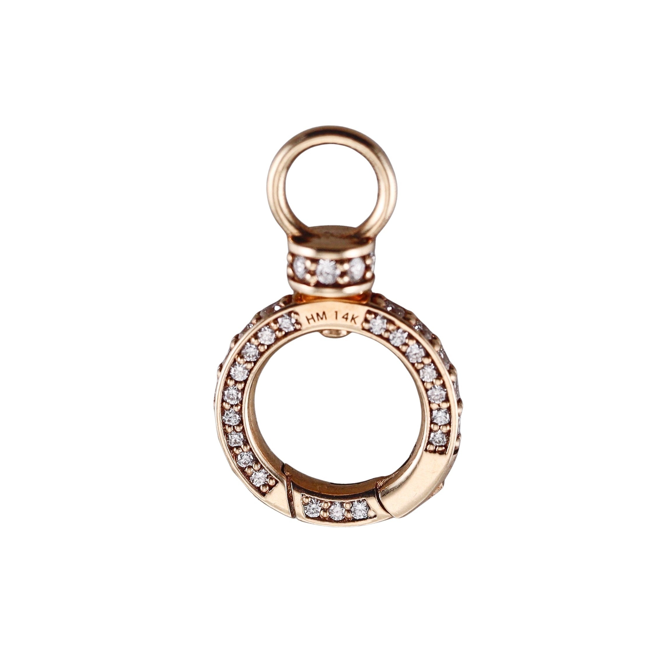 Heather Moore 14k Diamond Round Swivel Hinge